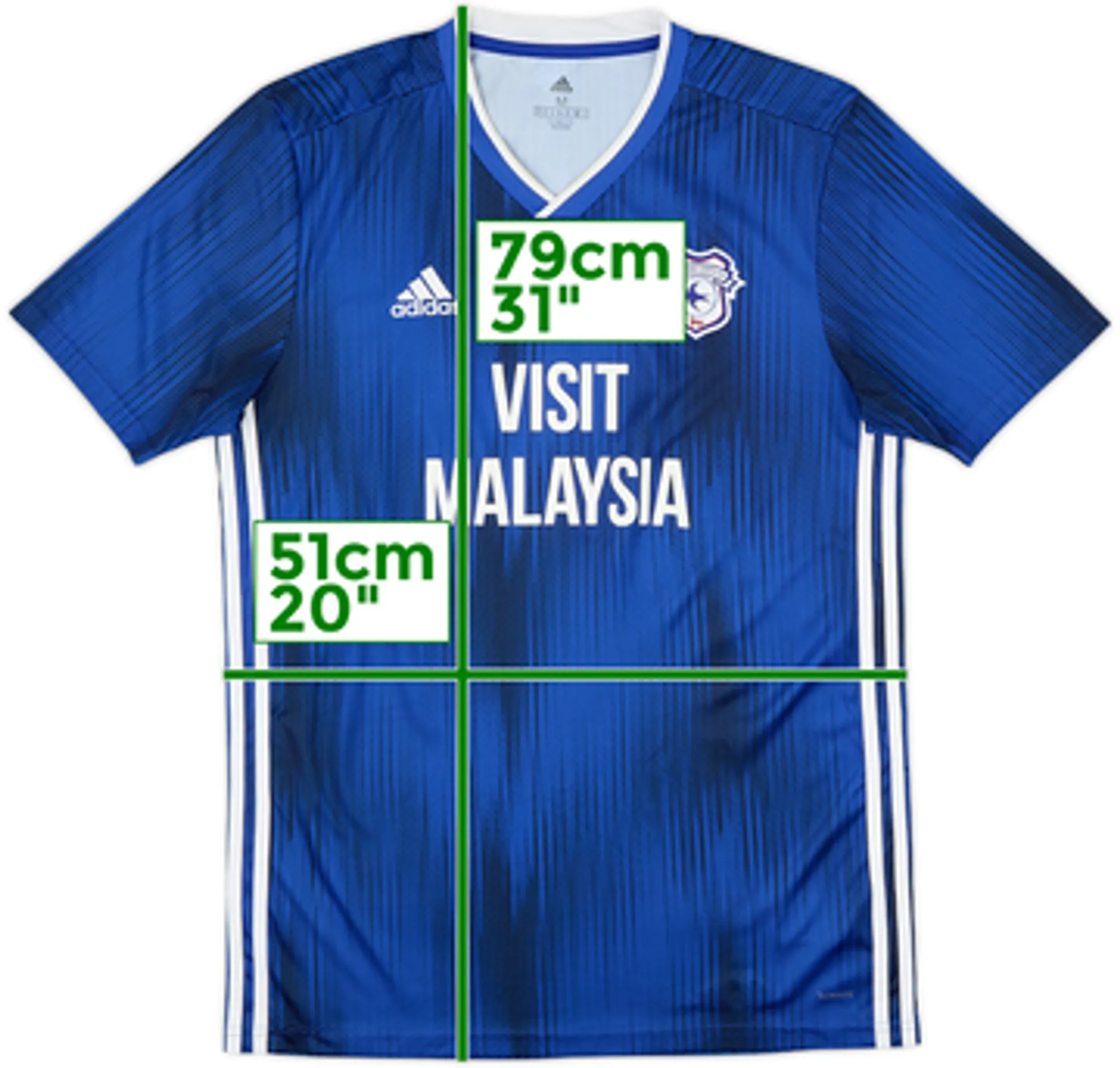 adidas Cardiff City Mens SS Home Shirt 2019/20