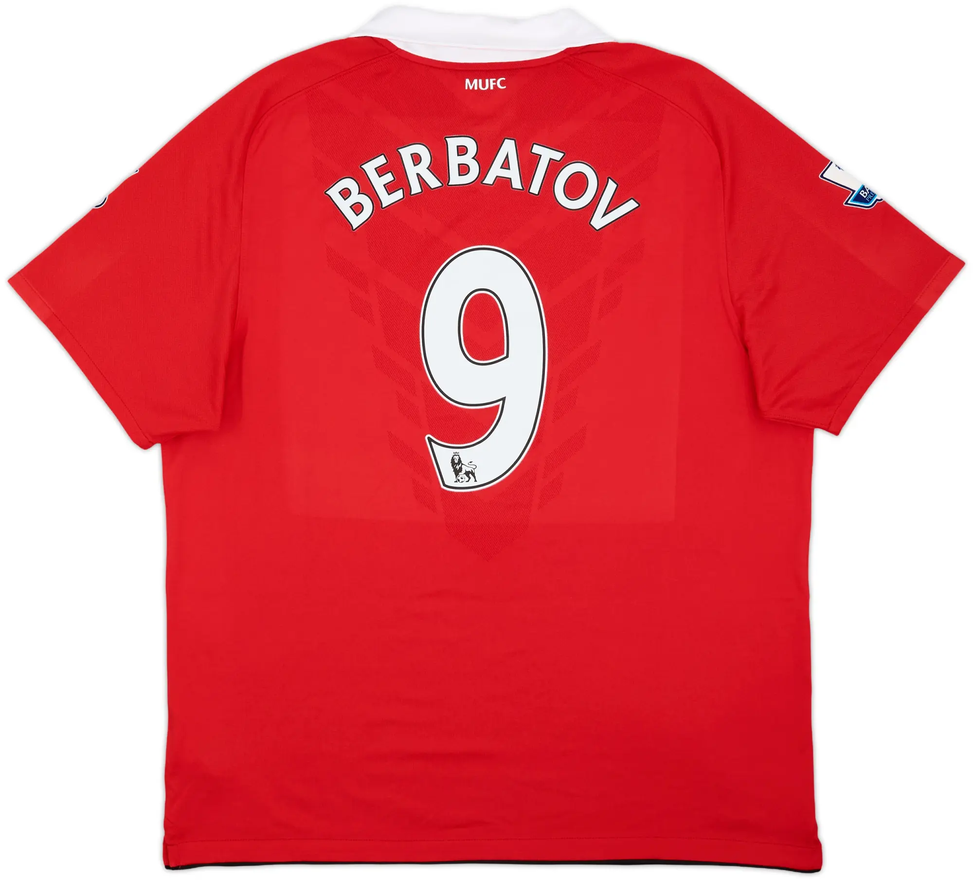 2010-11 Manchester United Home Shirt Berbatov #9 - 9/10 - (XL)