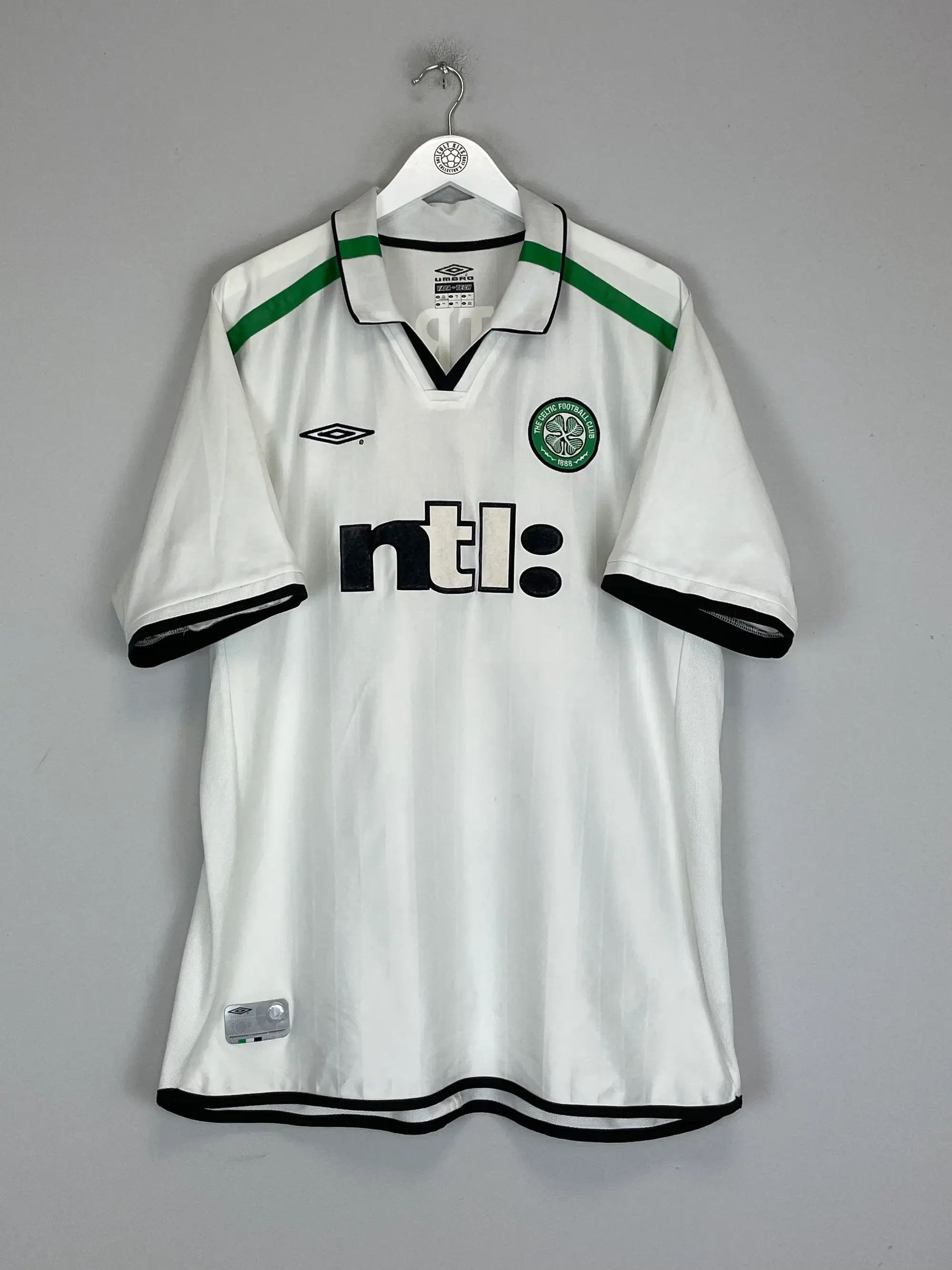 2001/02 CELTIC PETROV #19 AWAY SHIRT (XXL) UMBRO | CULT KITS