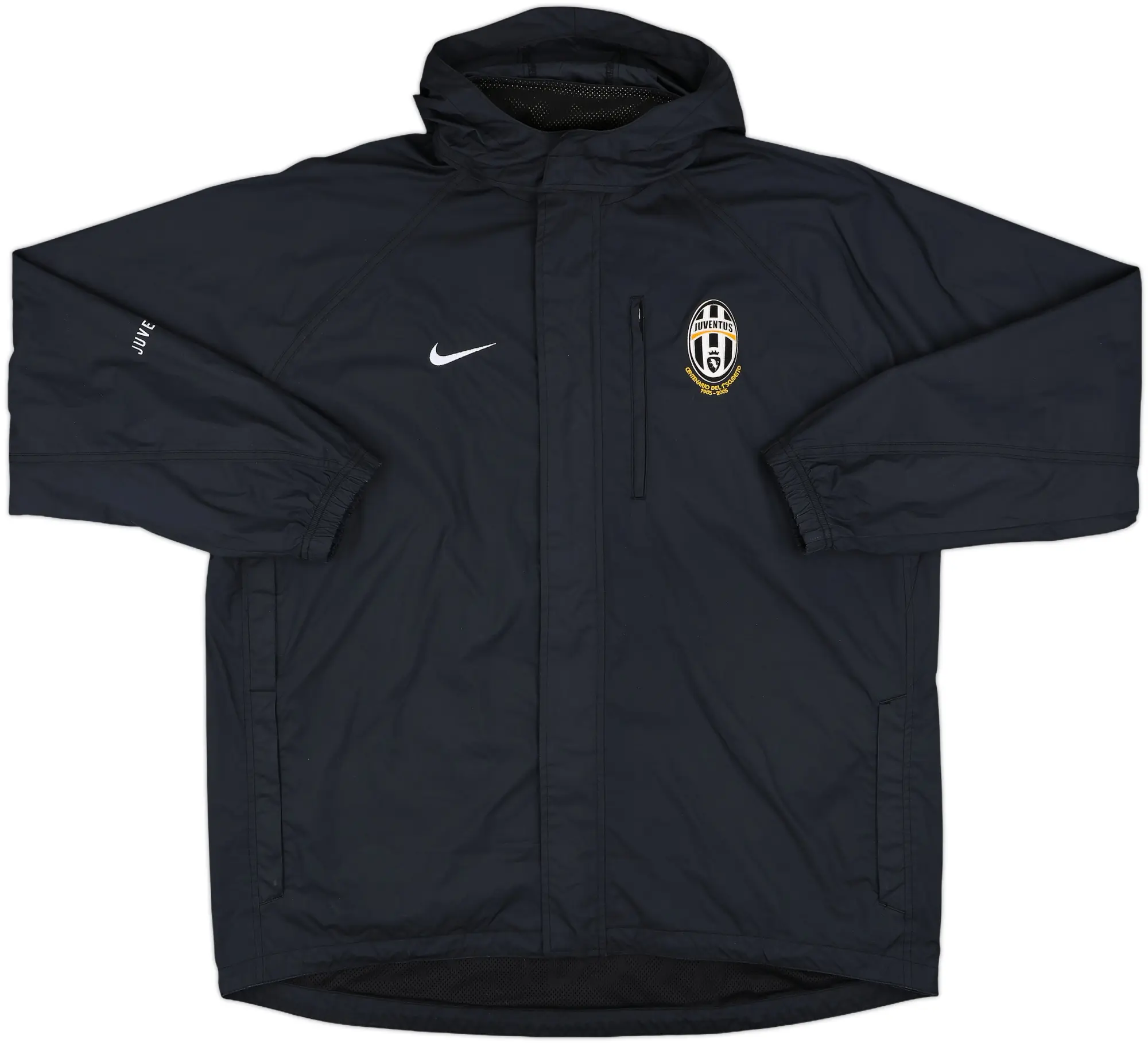 2005-06 Juventus Nike Hooded Rain Jacket - 8/10 - (XL)
