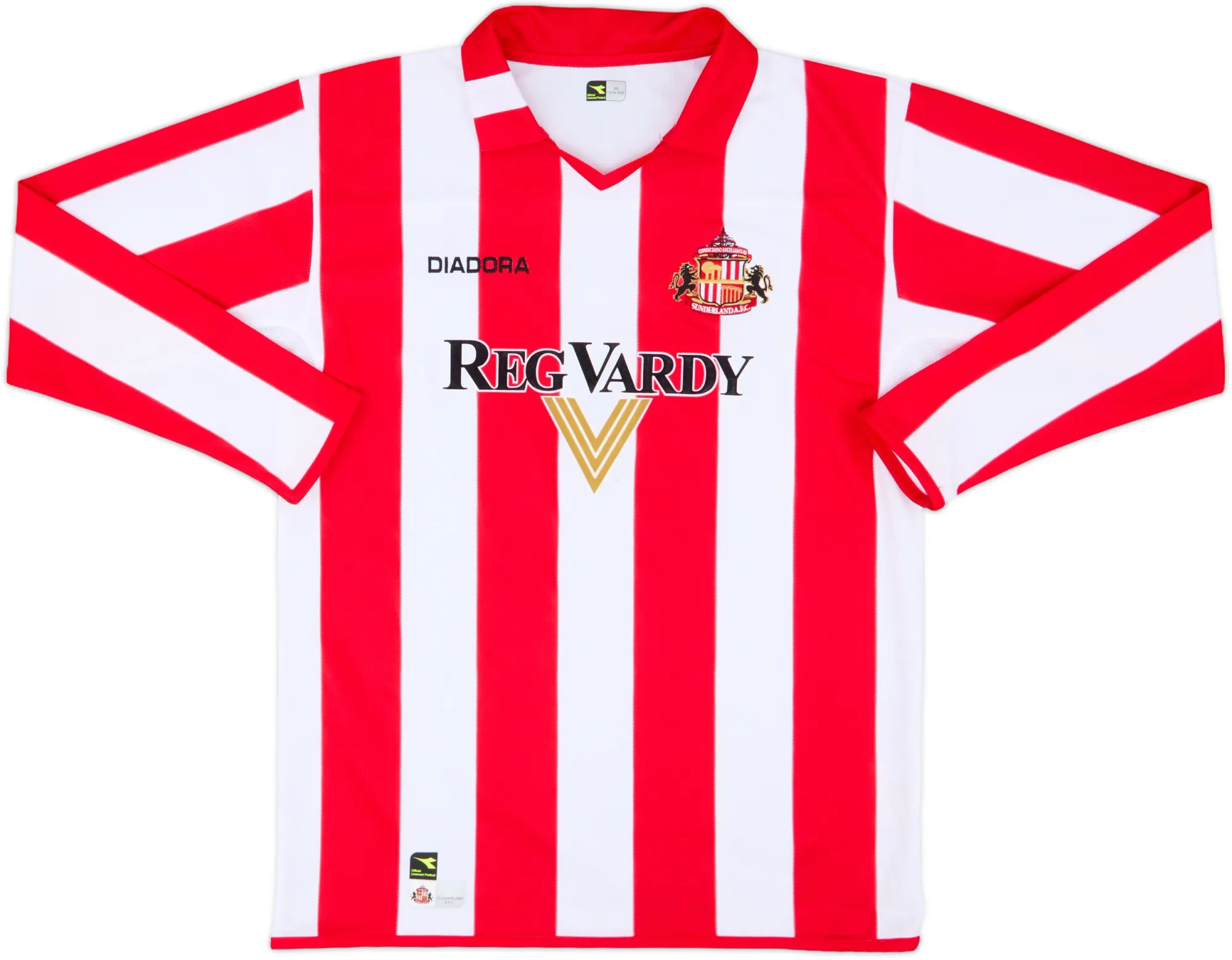 Diadora Sunderland Boys LS Home Shirt 2004/05