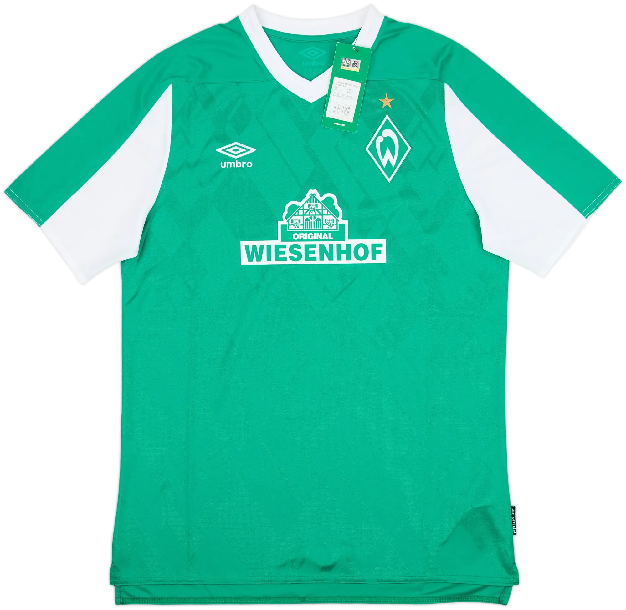 Umbro Werder Bremen Mens SS Home Shirt 2020/21