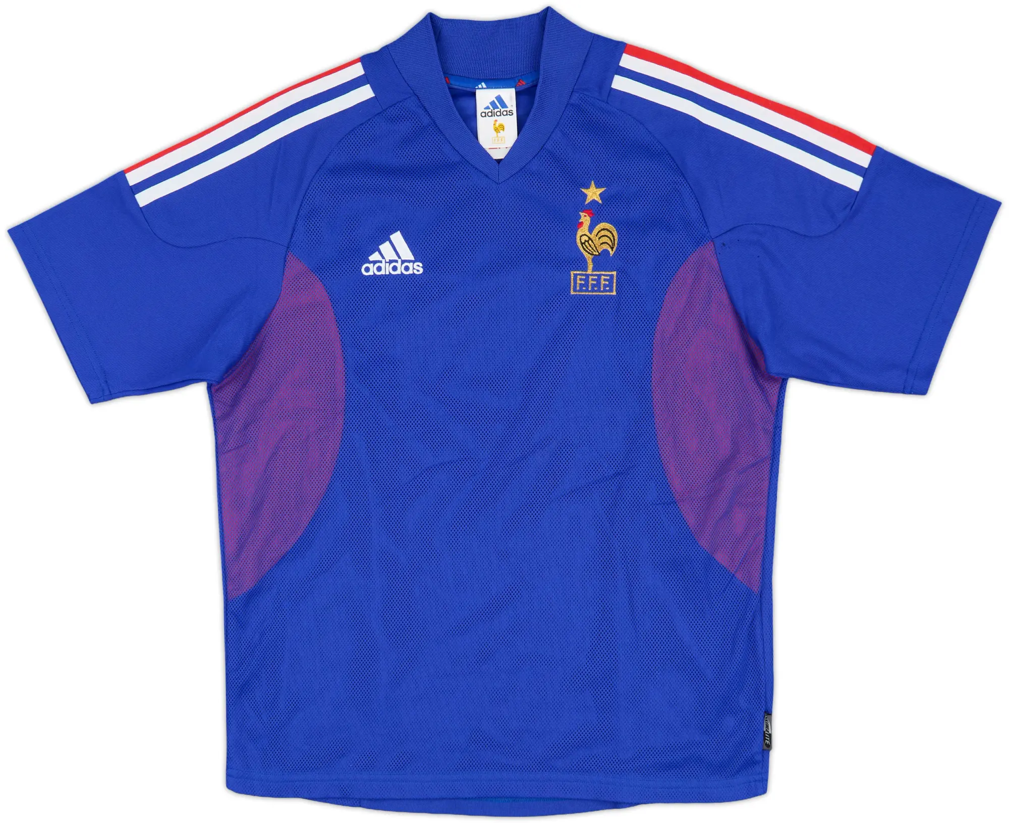 adidas France Boys SS Home Shirt 2002