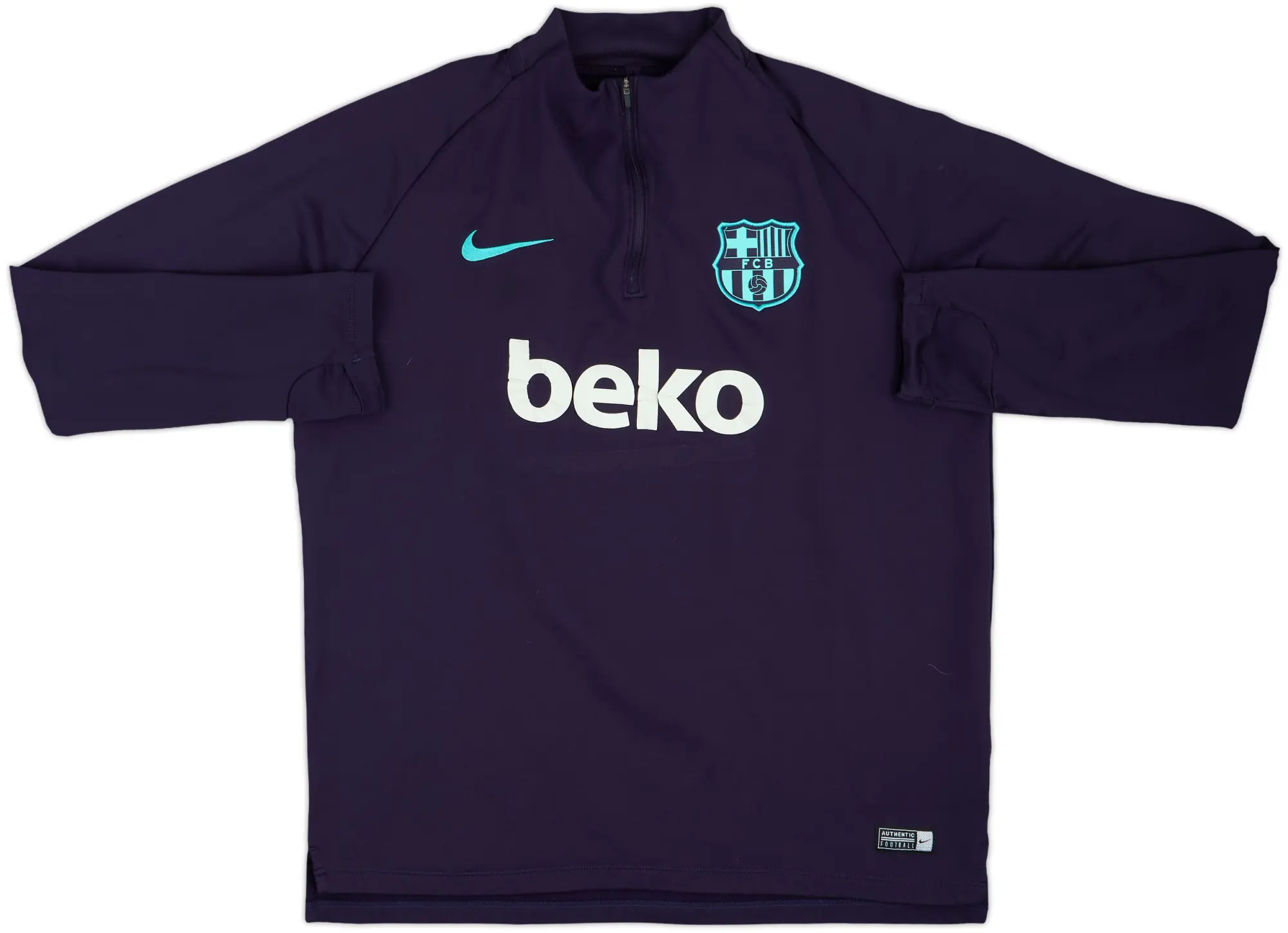 2019-20 Barcelona Nike 1/4 Zip Drill Top - 5/10 - (L)