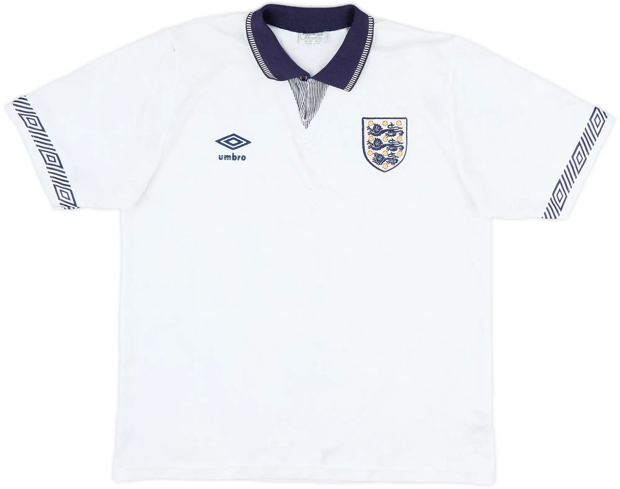 1990-92 England Home Shirt - 10/10 - (M)