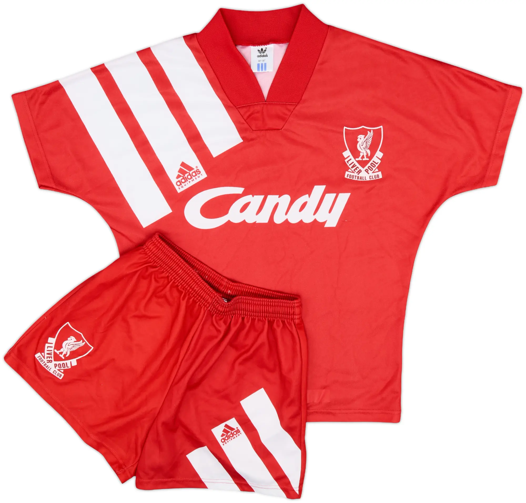 1991-92 Liverpool Home Full Kit - 9/10 - (L.Boys)