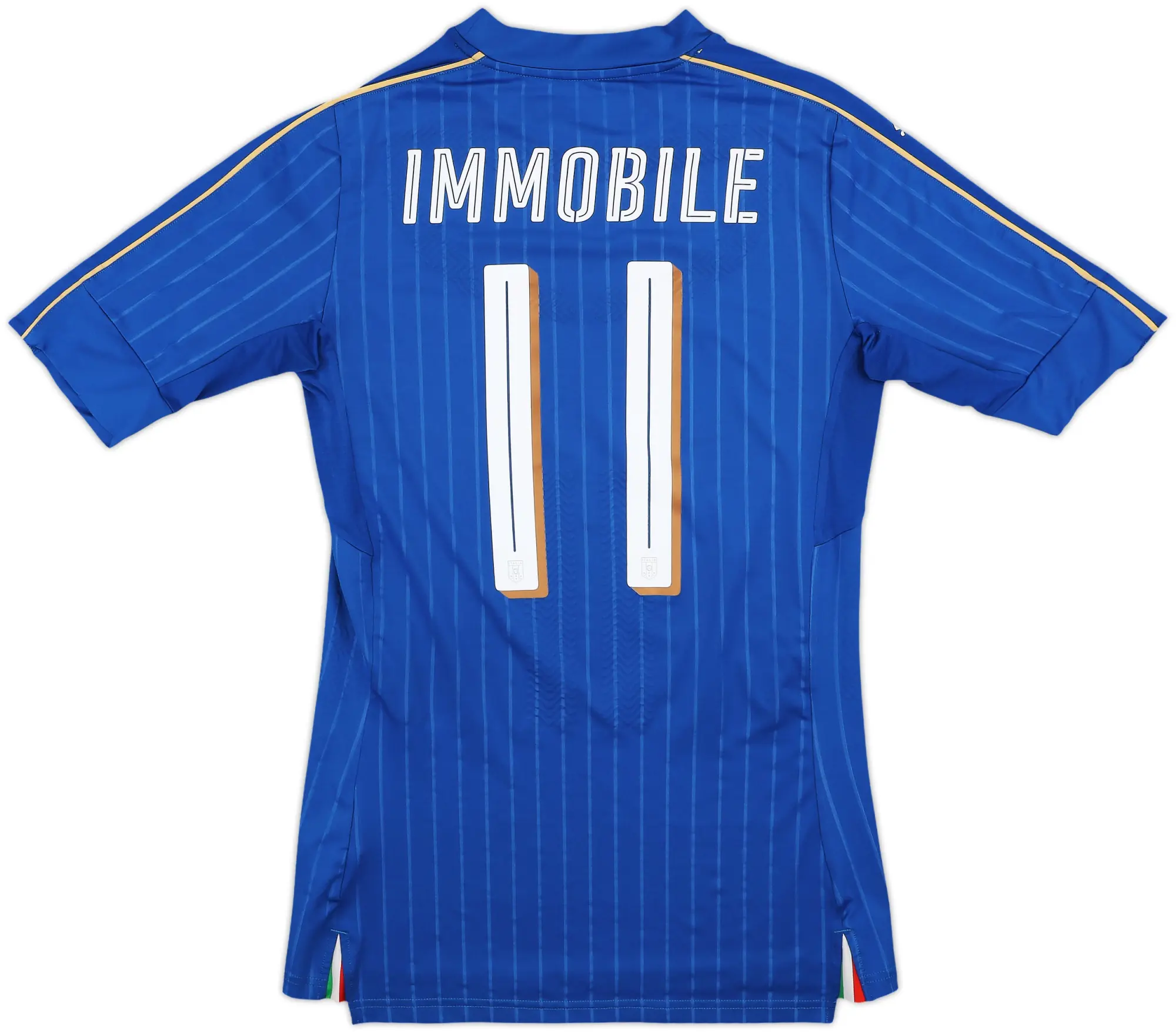 2016-17 Italy Player Issue (ACTV Fit) Home Shirt Immobilie #11 - 8/10 - (L)