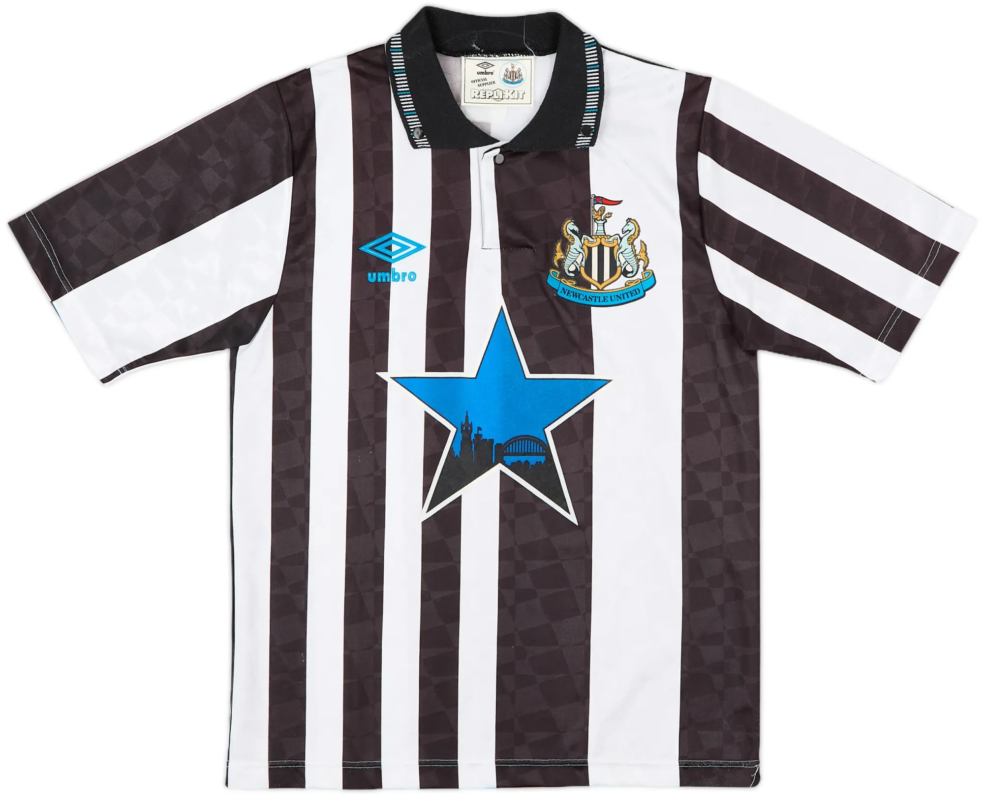 Umbro Newcastle United Boys SS Home Shirt 1991/93
