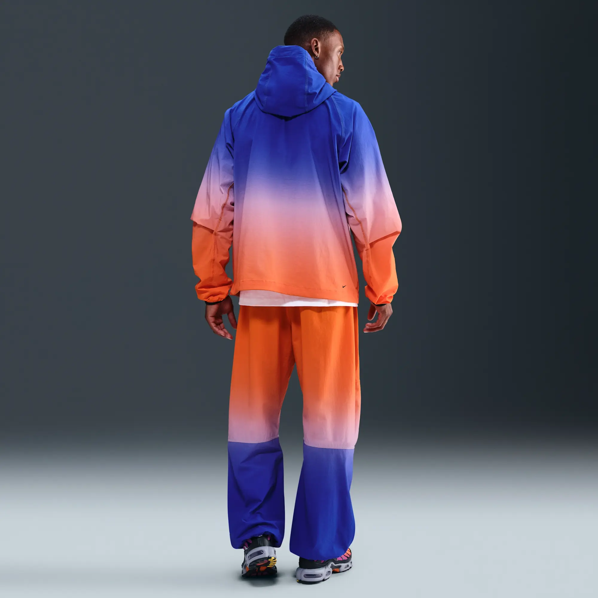 Nike Tech Men's Woven Trousers - Blue - Nylon/Elastane