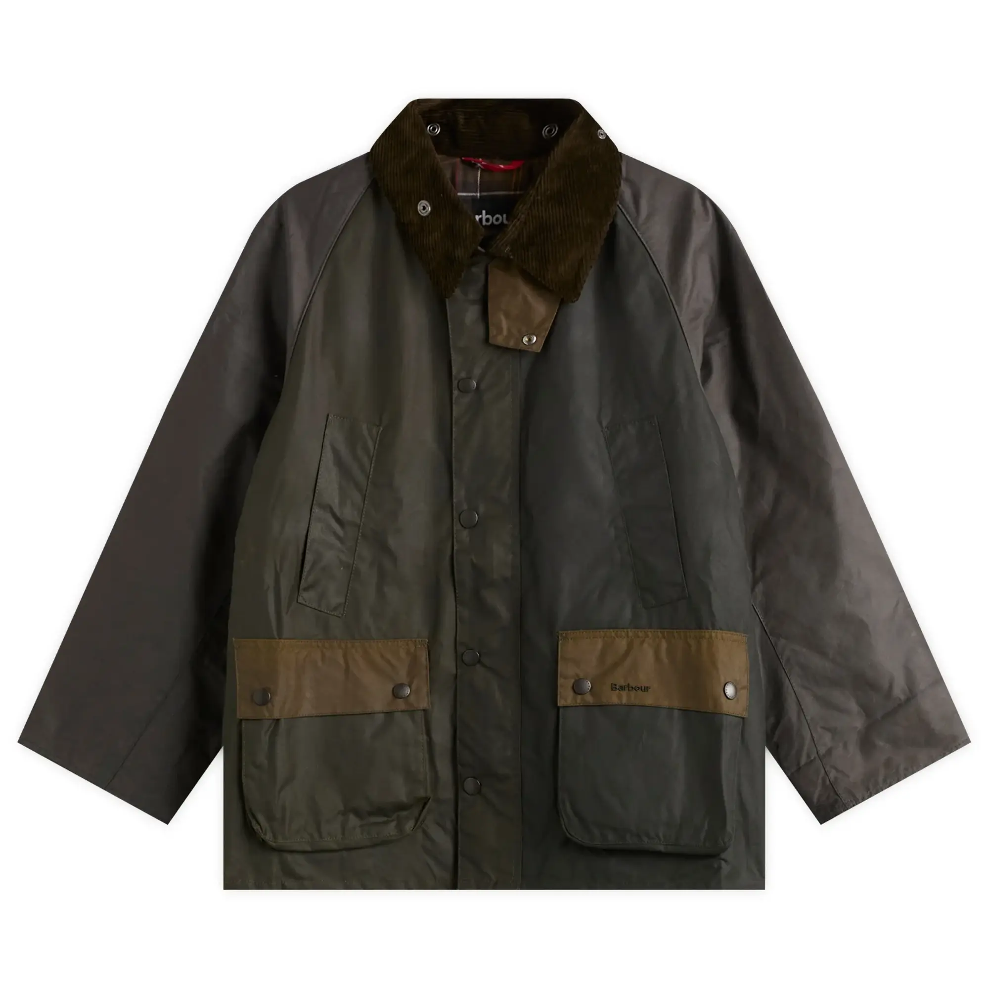 Barbour Men's Barbour Men's Patchwork OS Bedale Wax Jacket Sage Multi