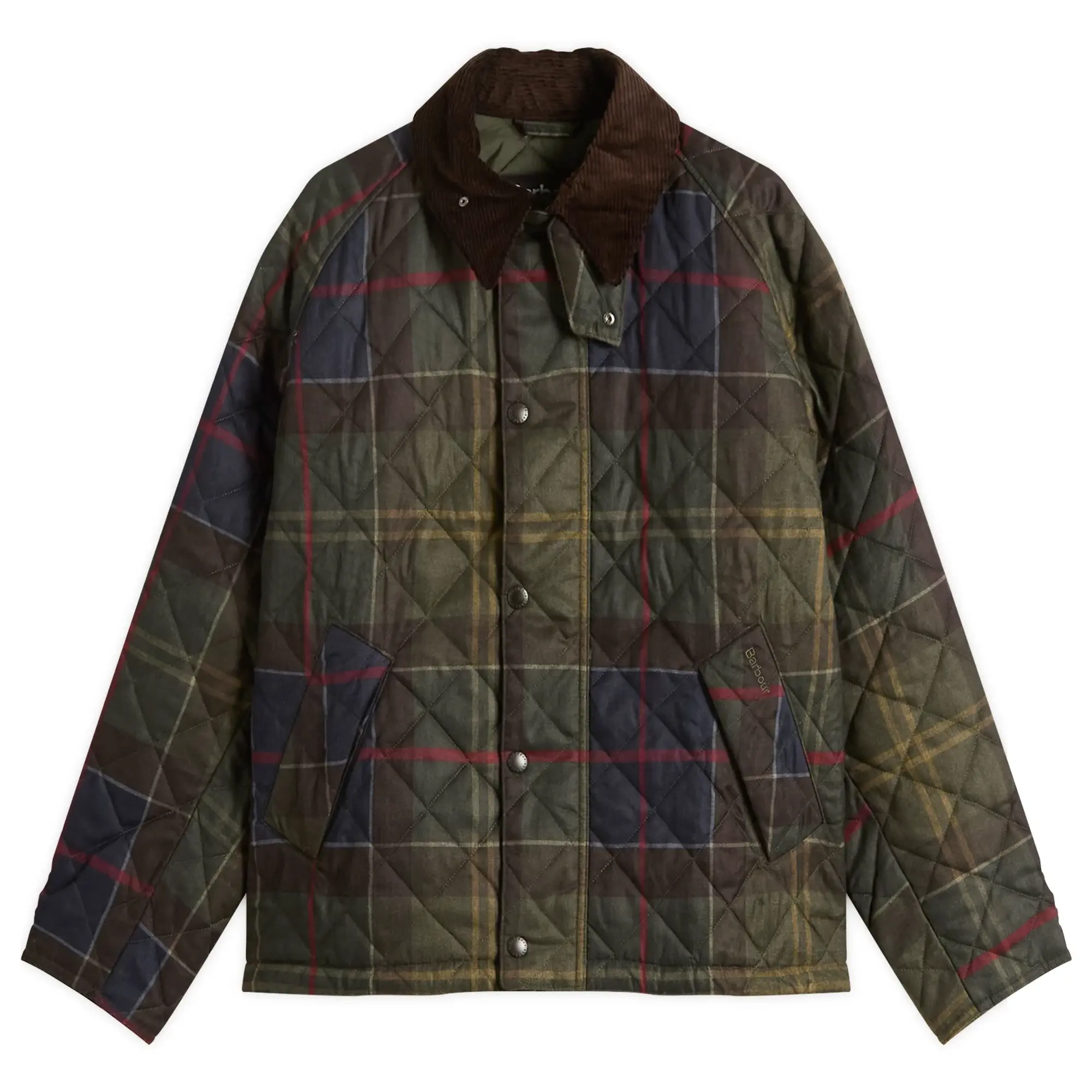 Barbour Men's Barbour Men's Tartan Transport Quilted Jacket Classic Tartan