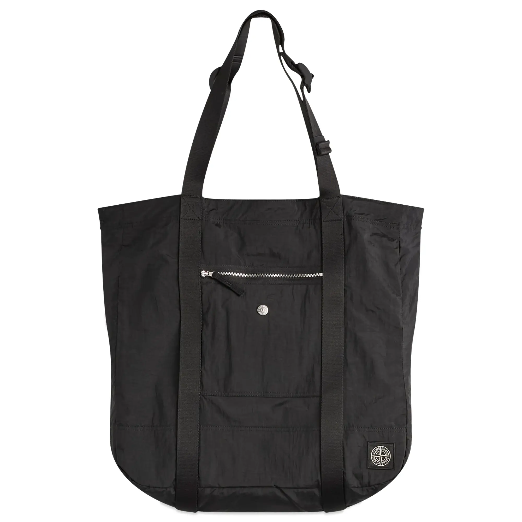 Stone Island Men's Nylon Metal Tote Bag Black