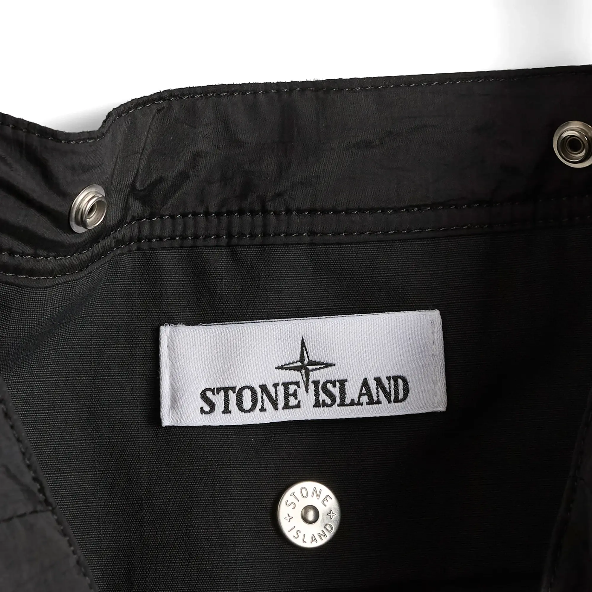 Stone Island Men's Nylon Metal Tote Bag Black
