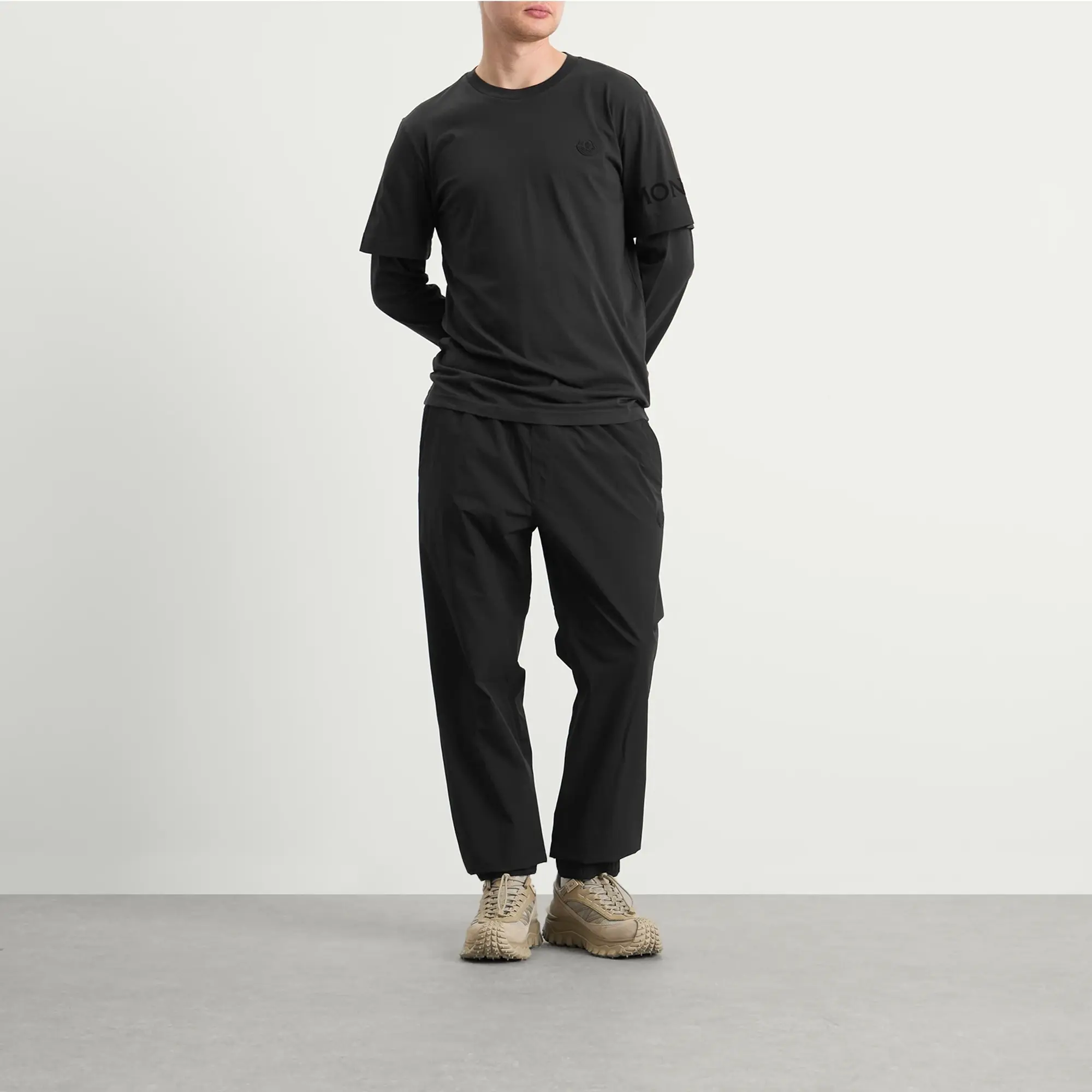 Moncler Men's Technical Nylon Pant Black