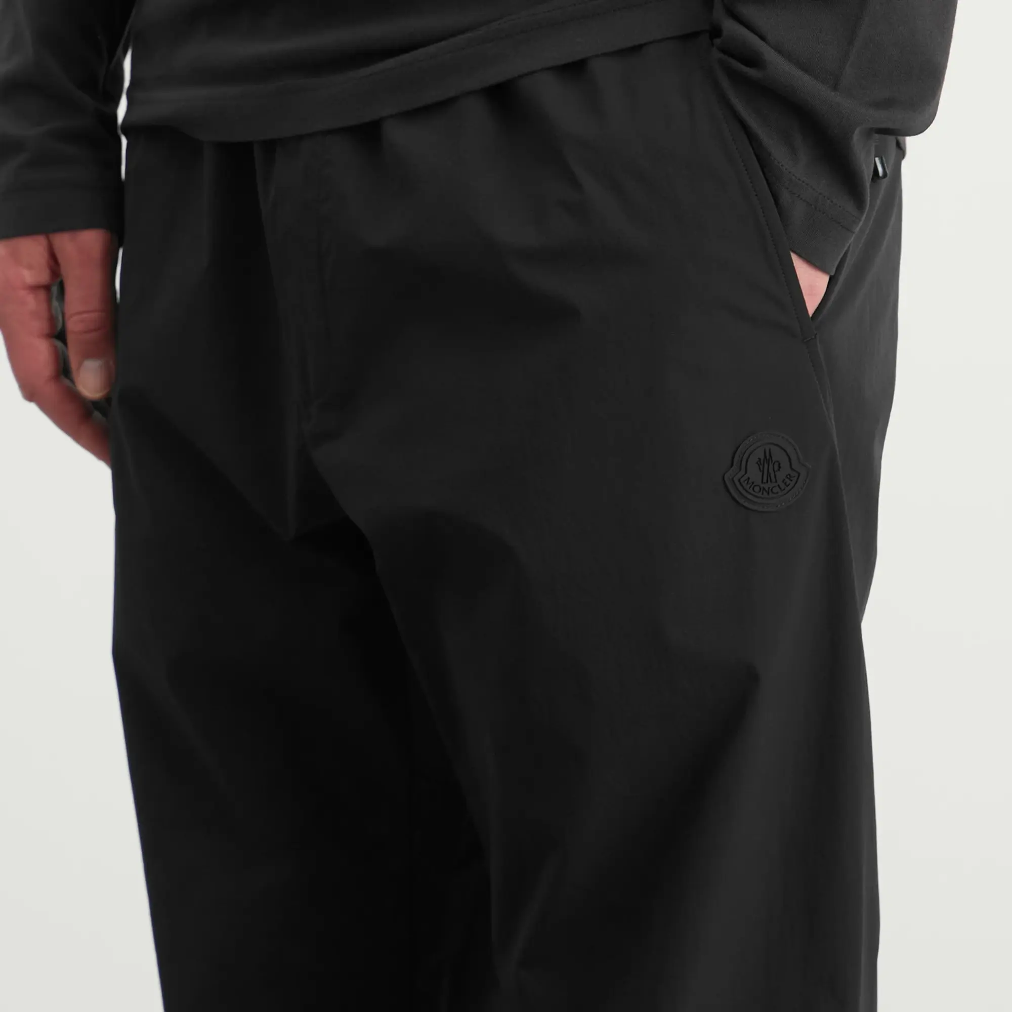 Moncler Men's Technical Nylon Pant Black