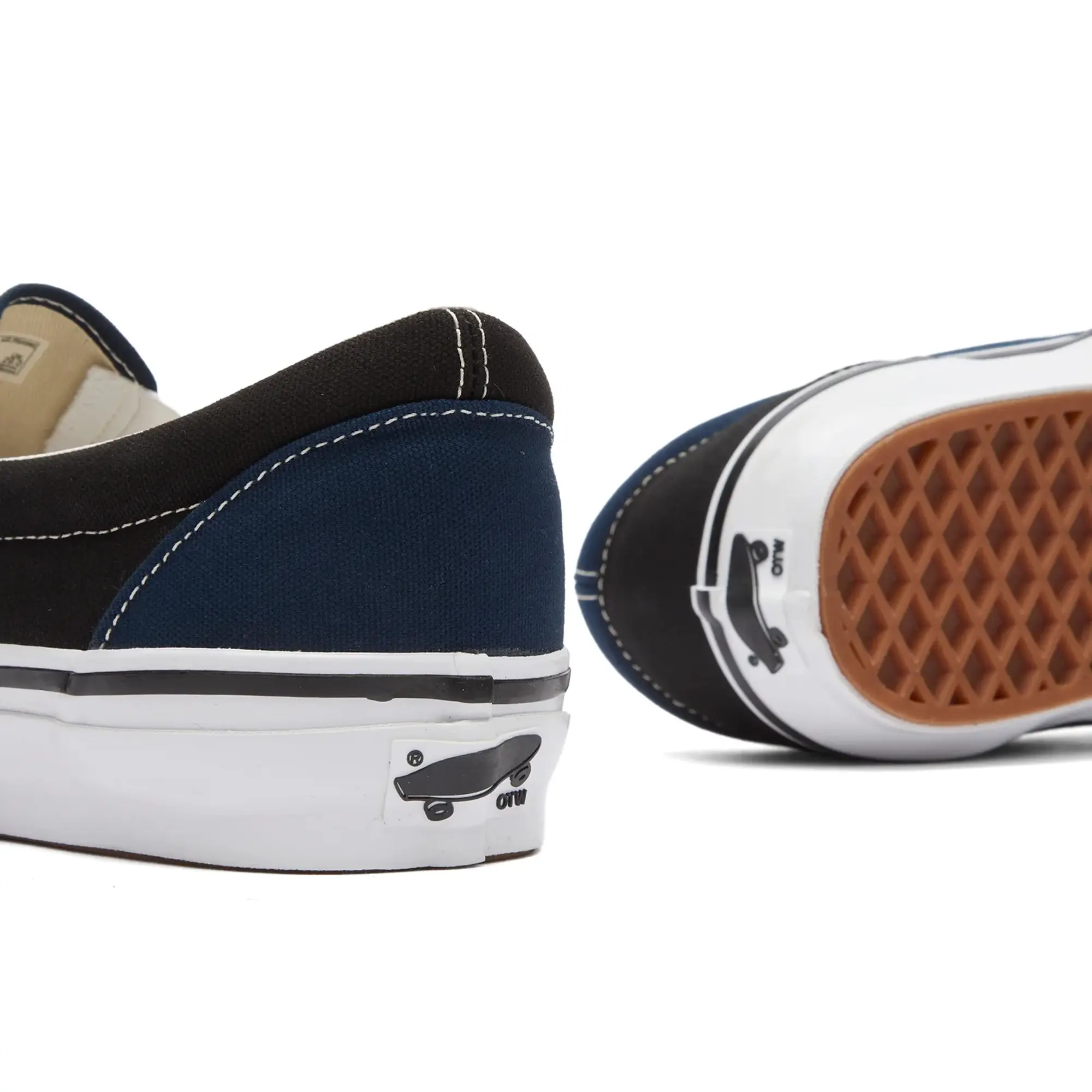 Vans Men's x Engineered Garments OTW Classic Slip-On 98 Sneaker Black/Blue