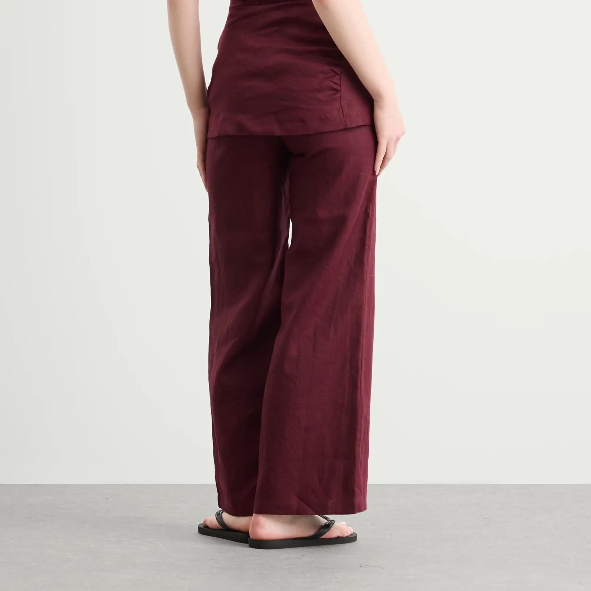 Faithfull The Brand Women's Syna Straight Pants Bordeaux