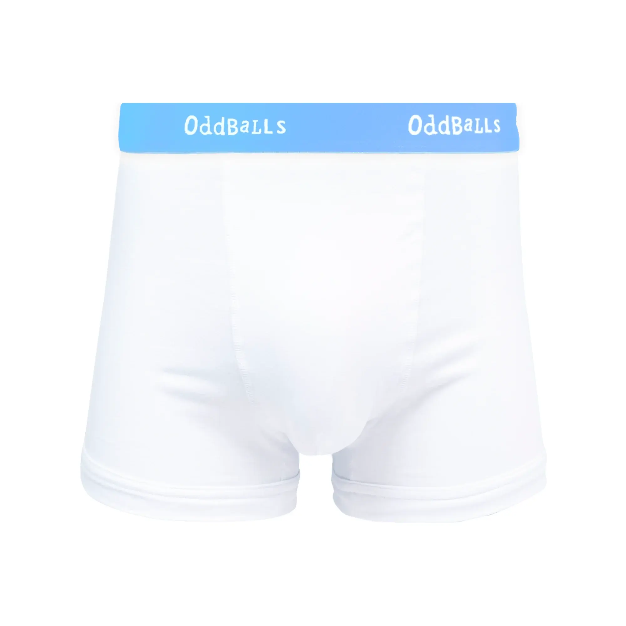 White & Blue - Mens Boxer Shorts
