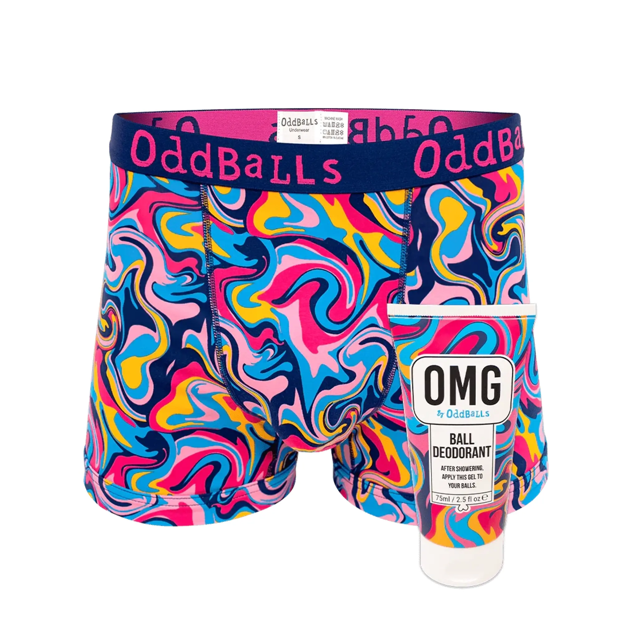 Ripple - Mens Boxer Shorts & Ball Deodorant Bundle