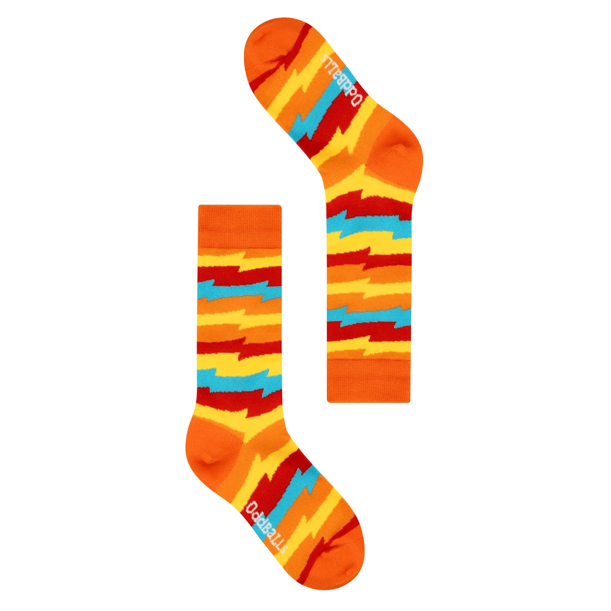 Orange Zig Zag - Socks