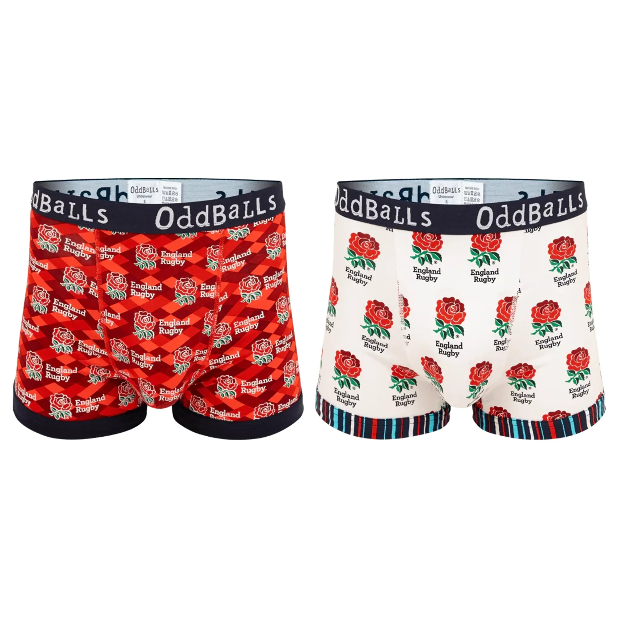 England Rugby Union Bundle - Home & Alternate - Mens Boxer Shorts 2 Pack