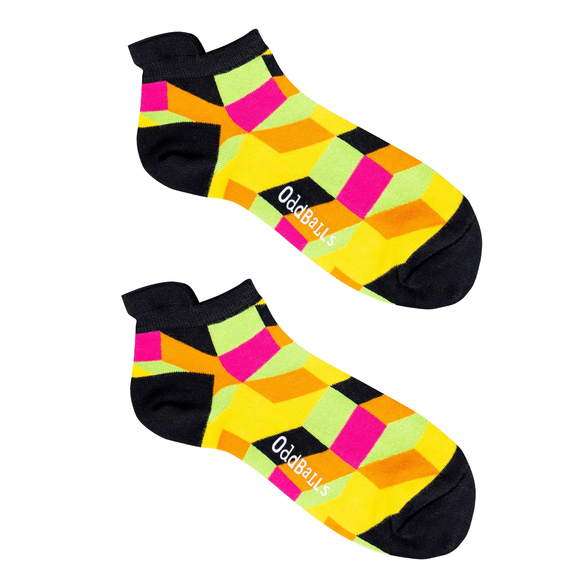 Black Tetris - Ankle Trainer Socks
