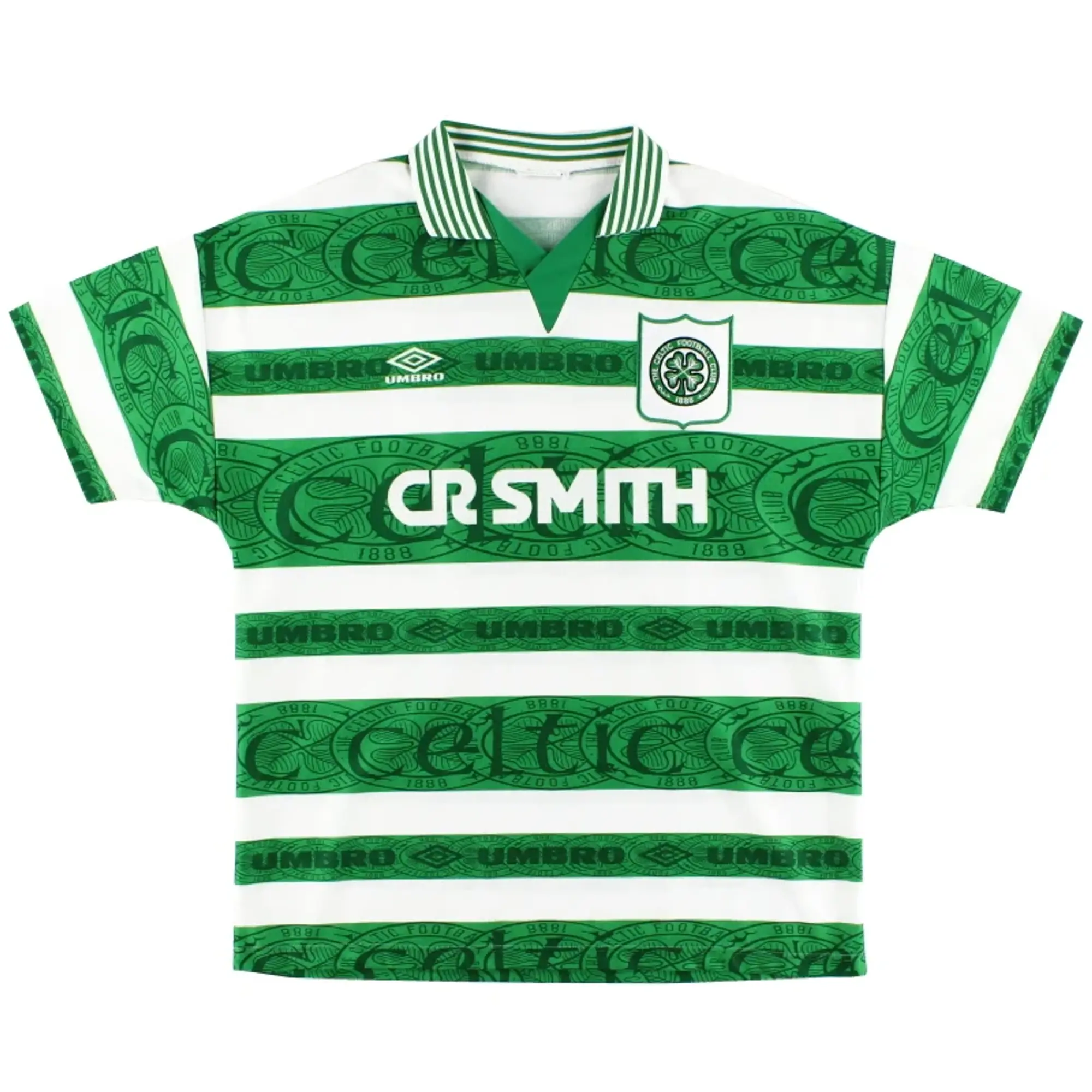 1995-97 Celtic Umbro Home Shirt L.Boys - Celtic / Excellent 