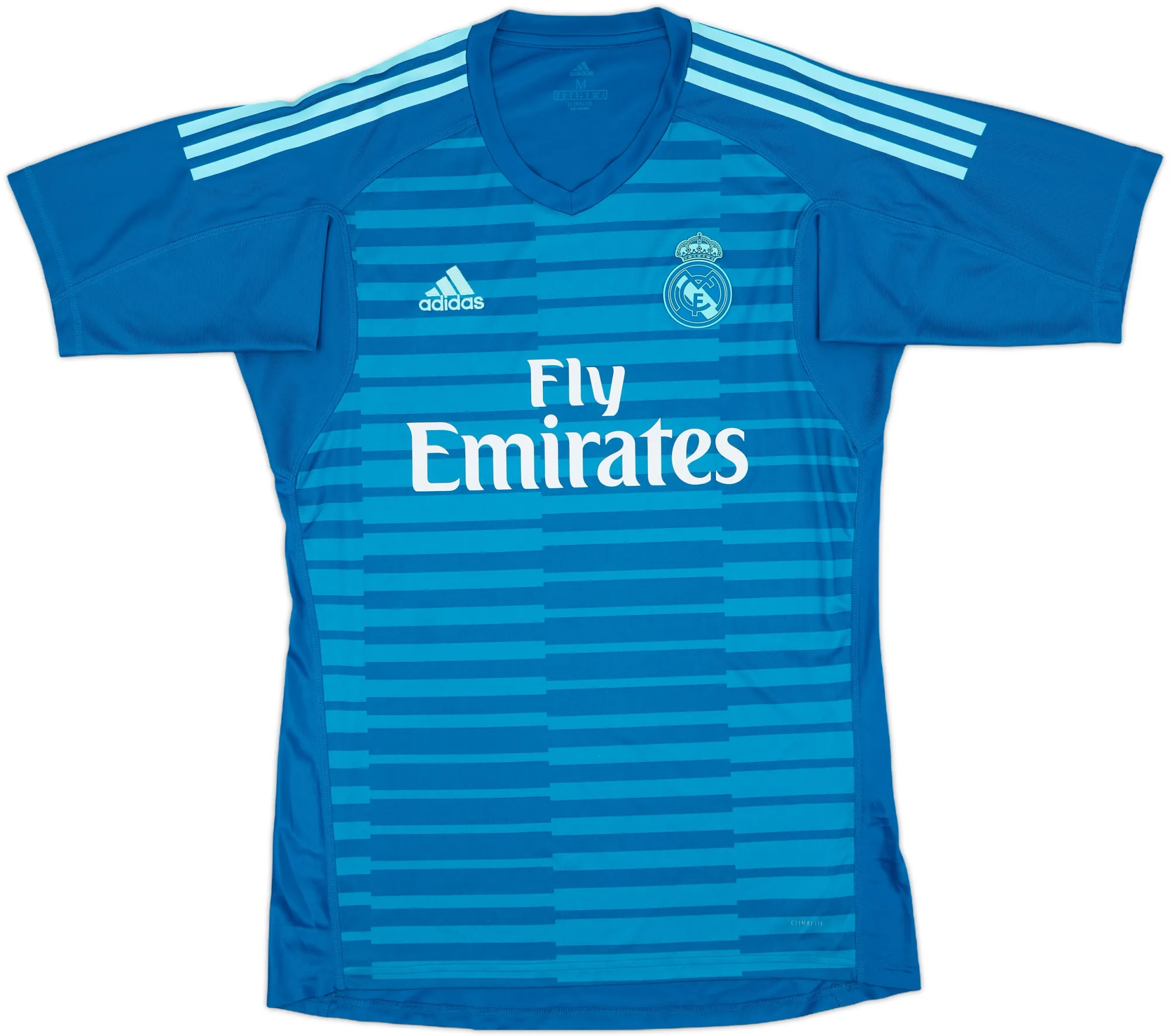 adidas Real Madrid Mens SS Goalkeeper Home Shirt 2018/19