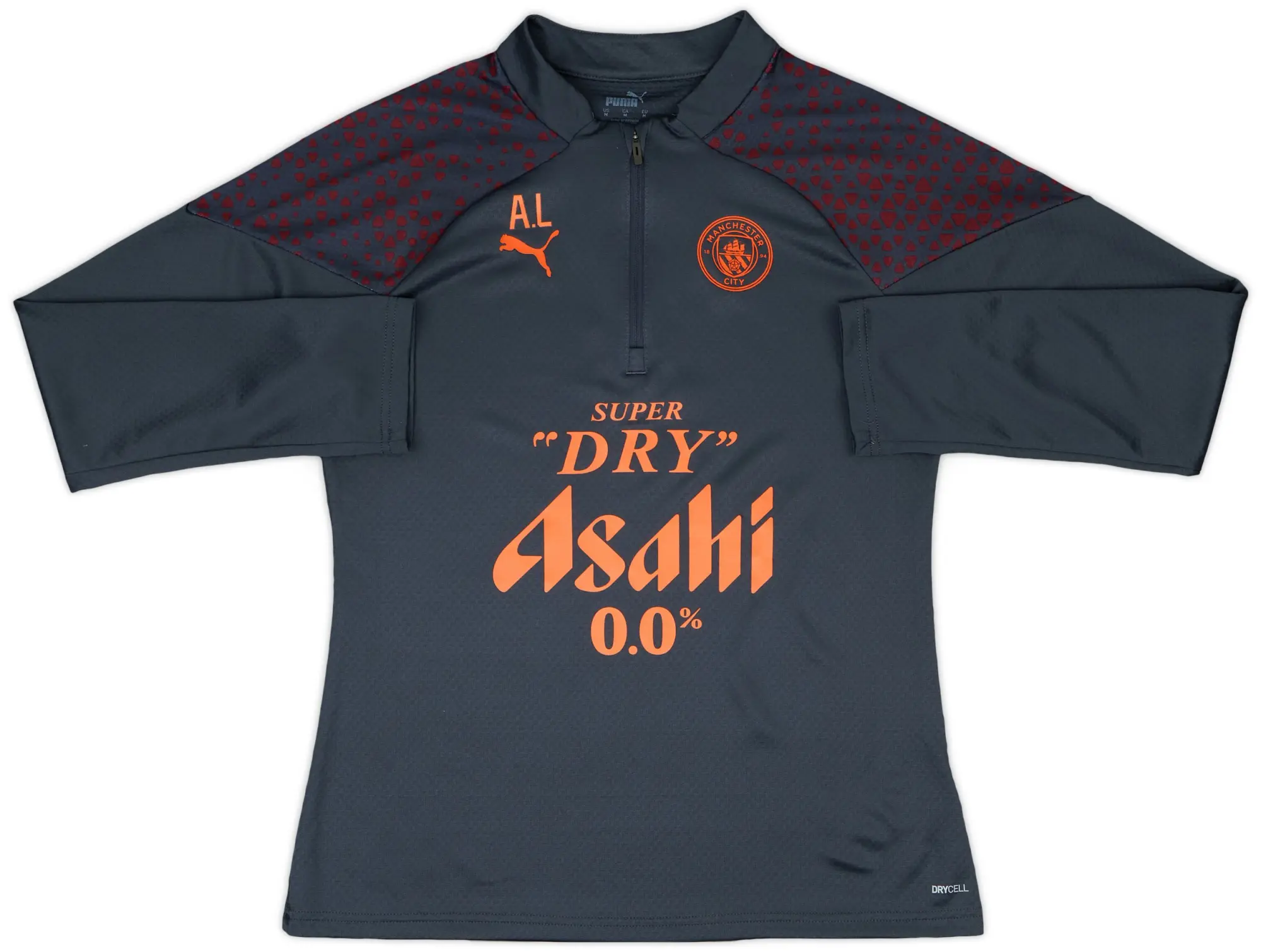 2023-24 Manchester City Women's Staff Issue 1/4 Zip Training Top #AL - 7/10 - (M)