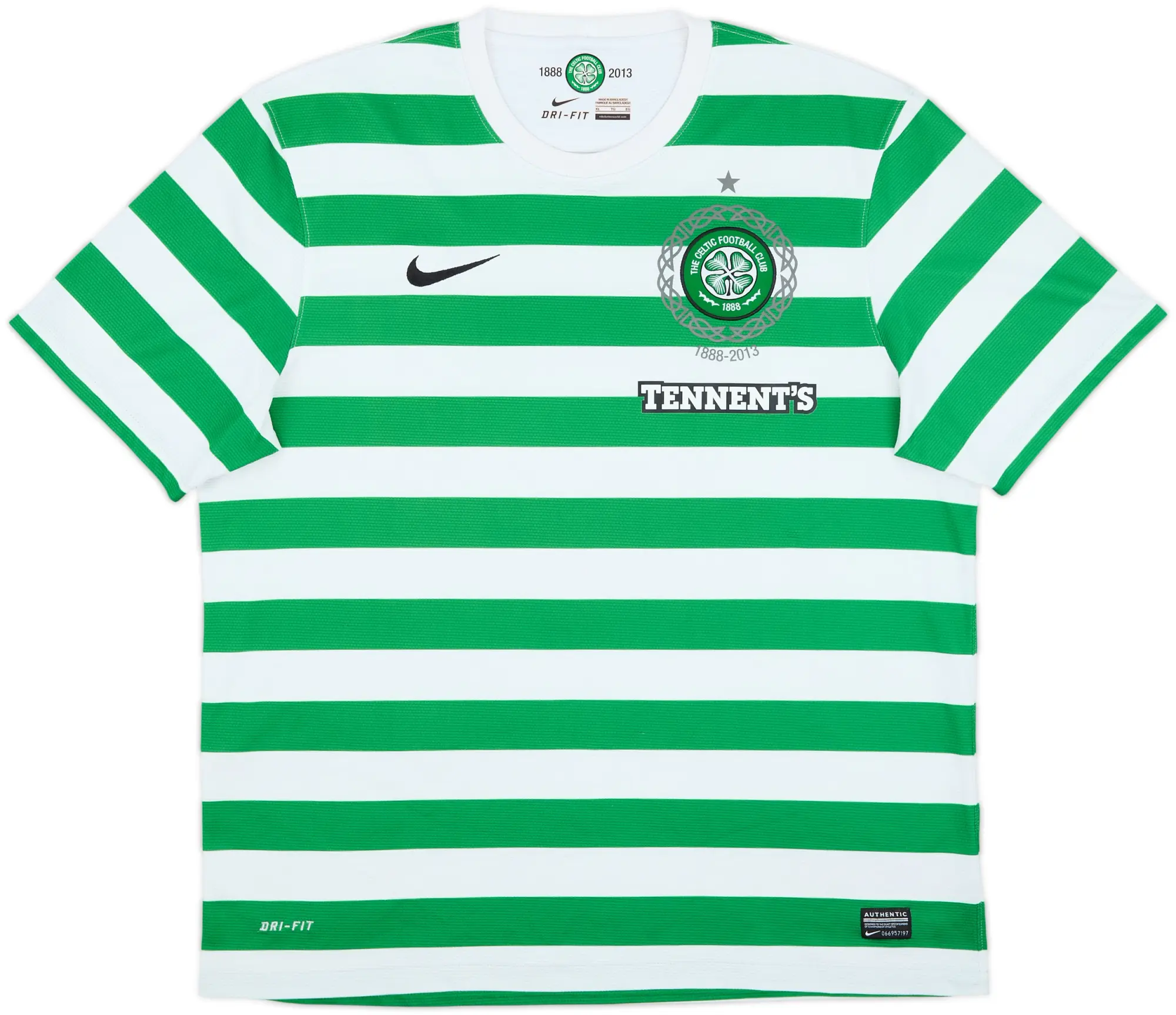 2012-13 Celtic '125th Anniversary' Home Shirt - 8/10 - (XL)