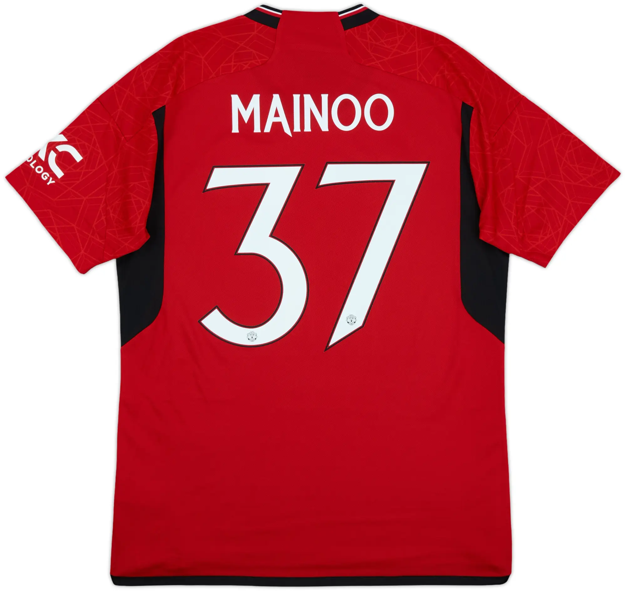 2023-24 Manchester United Home Shirt Mainoo #37 - 10/10 - (L)
