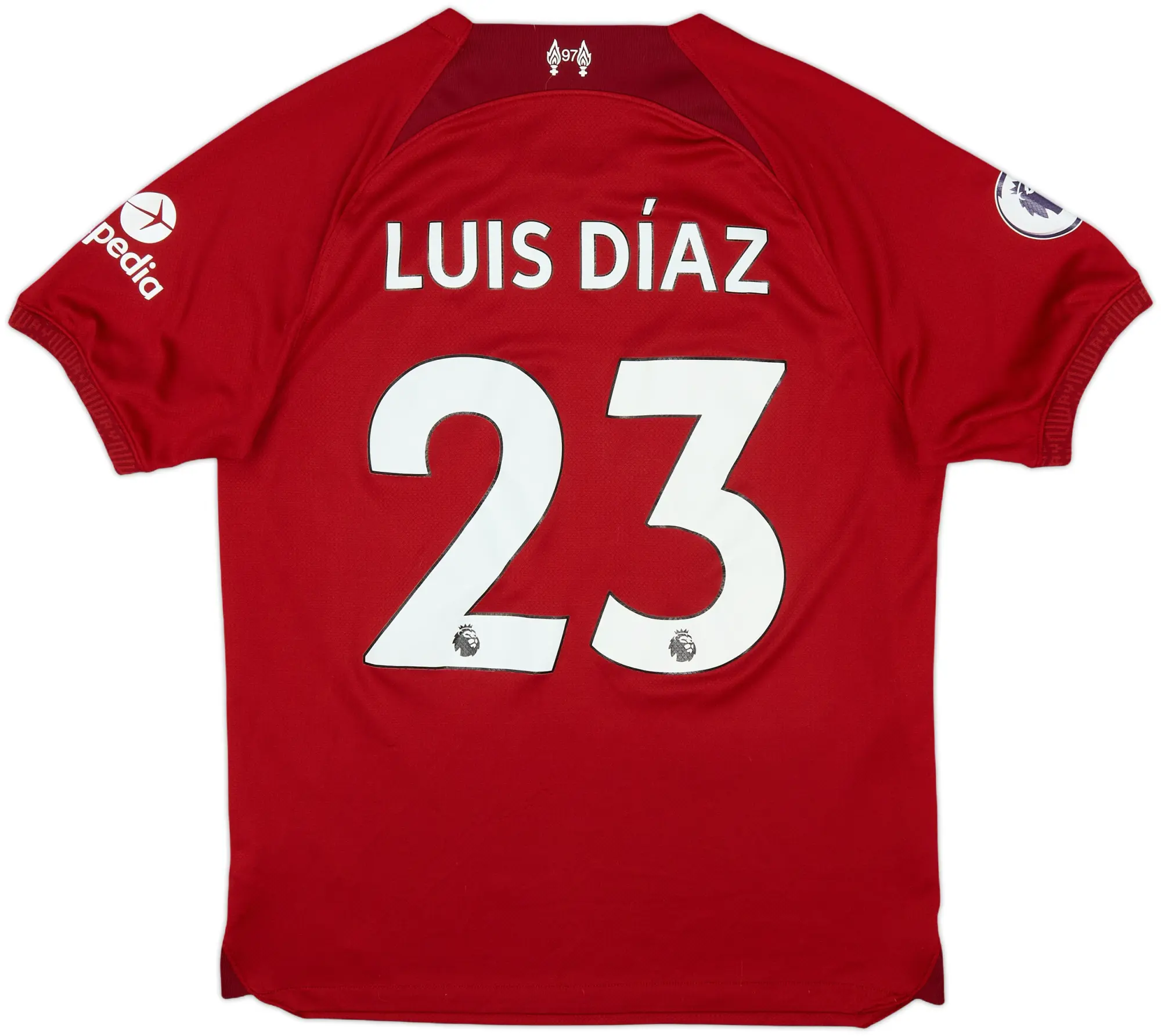 2022-23 Liverpool Home Shirt Luis Diaz #23 - 9/10 - (M)