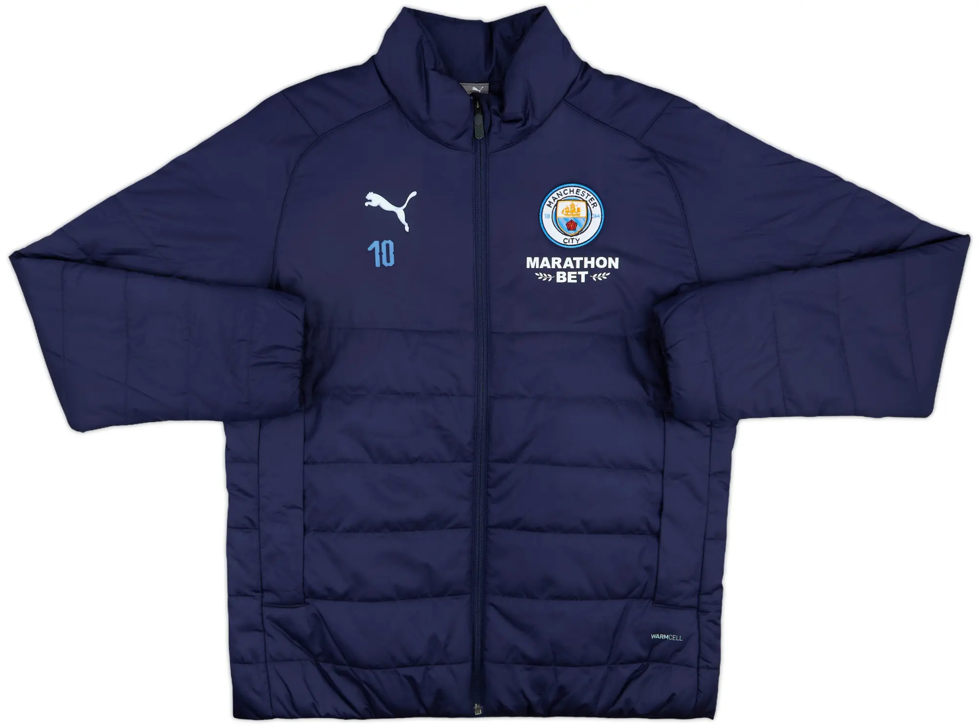 2019-20 Manchester City Player Issue Puma Padded Bench Coat #10 - 10/10 - (M)