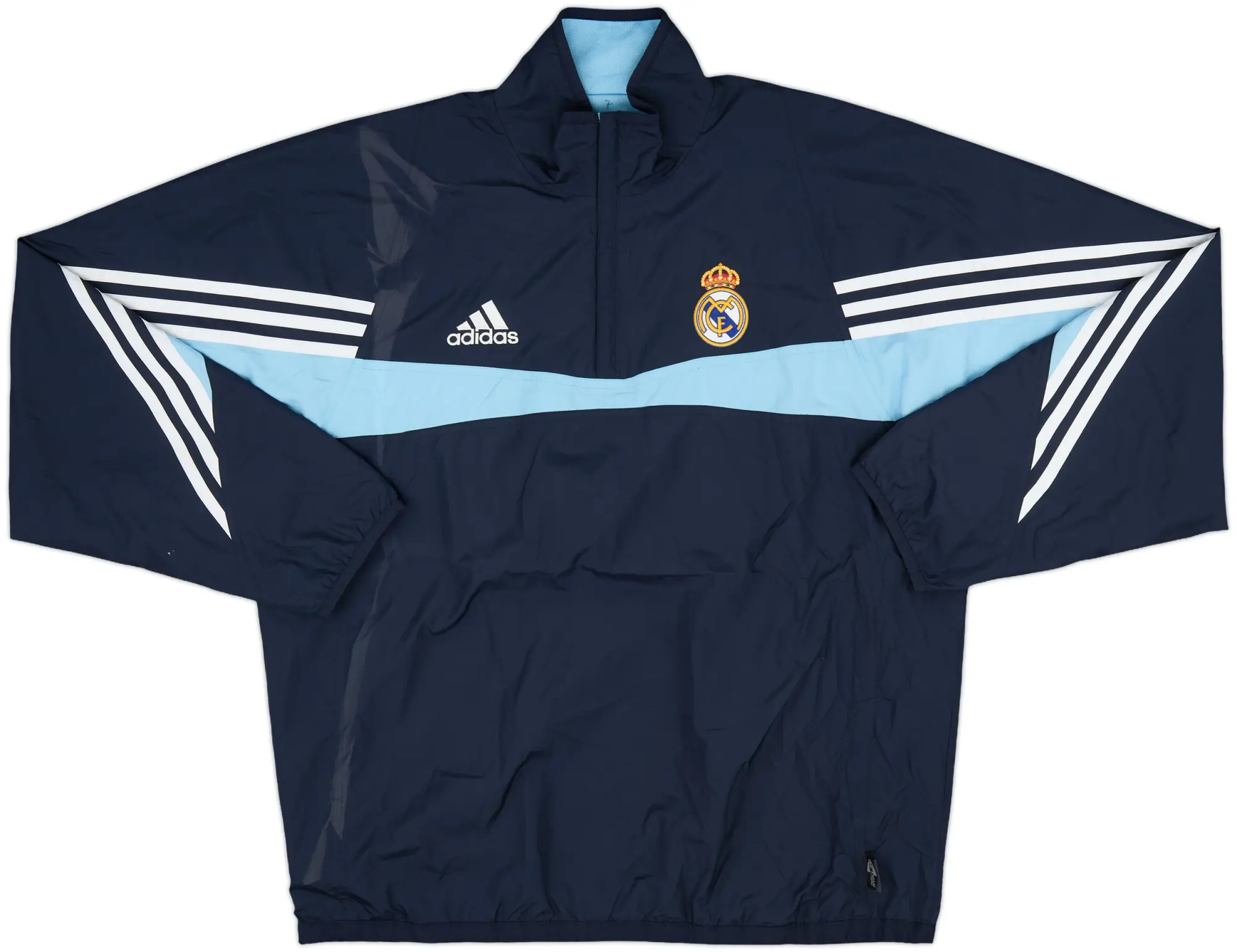2003-04 Real Madrid adidas 1/4 Zip Drill Top - 7/10 - (L)