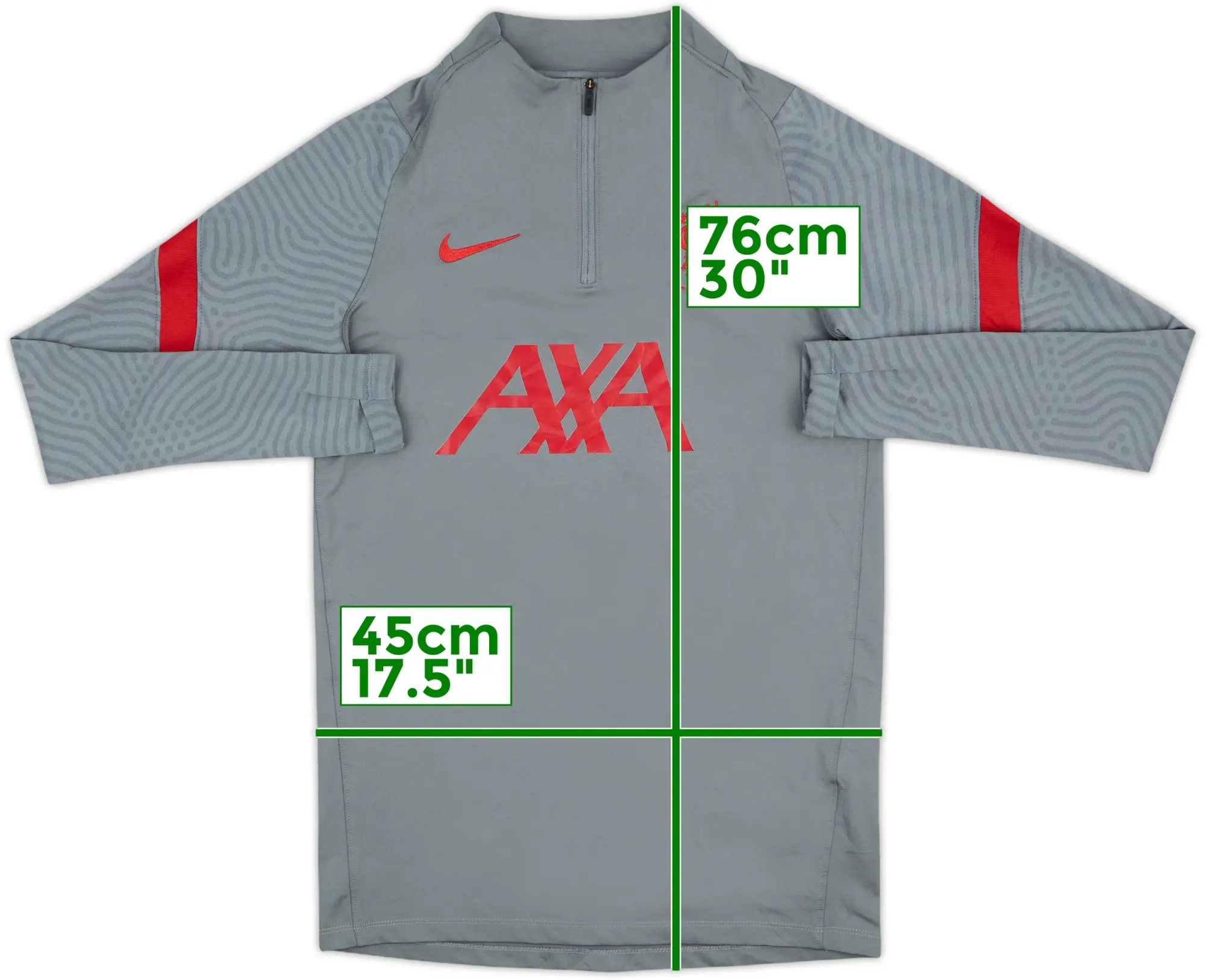2020-21 Liverpool Nike 1/4 Zip Training Top - 9/10 - (S)