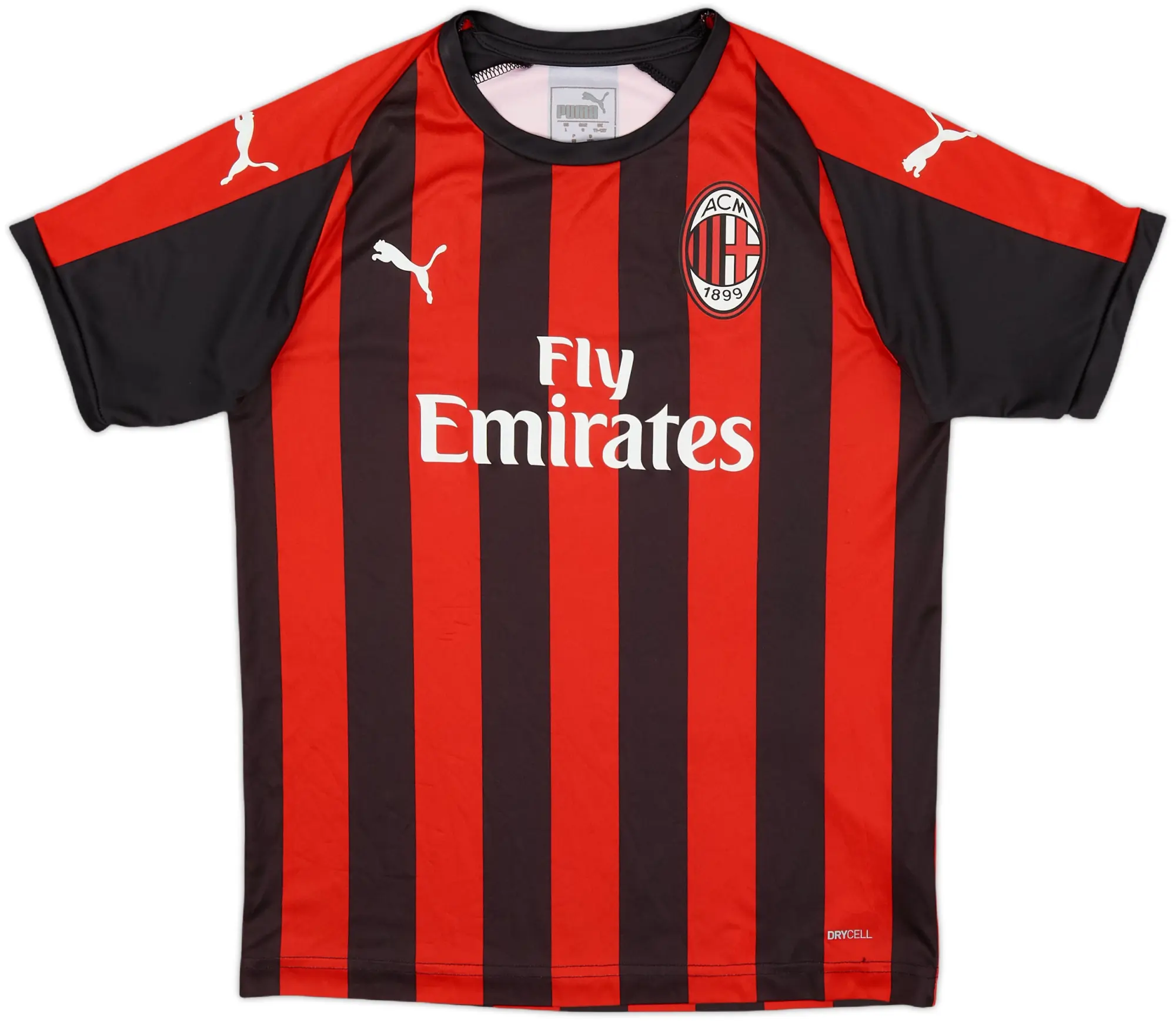 2018-19 AC Milan Basic Home Shirt - 9/10 - (M.Boys)