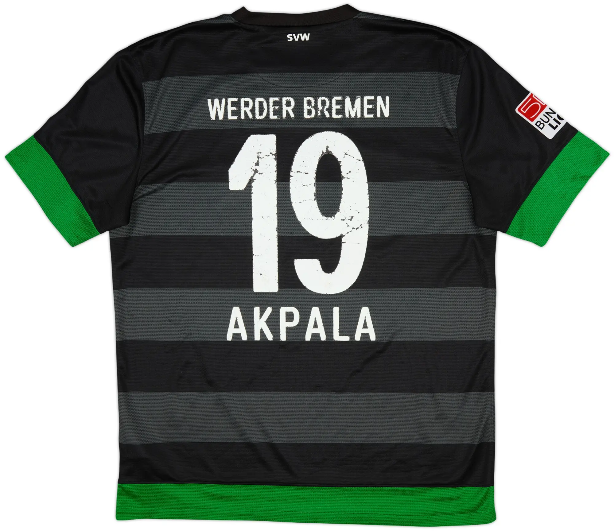 2012-13 Werder Bremen Away Shirt Akpala #19 - 5/10 - (L)