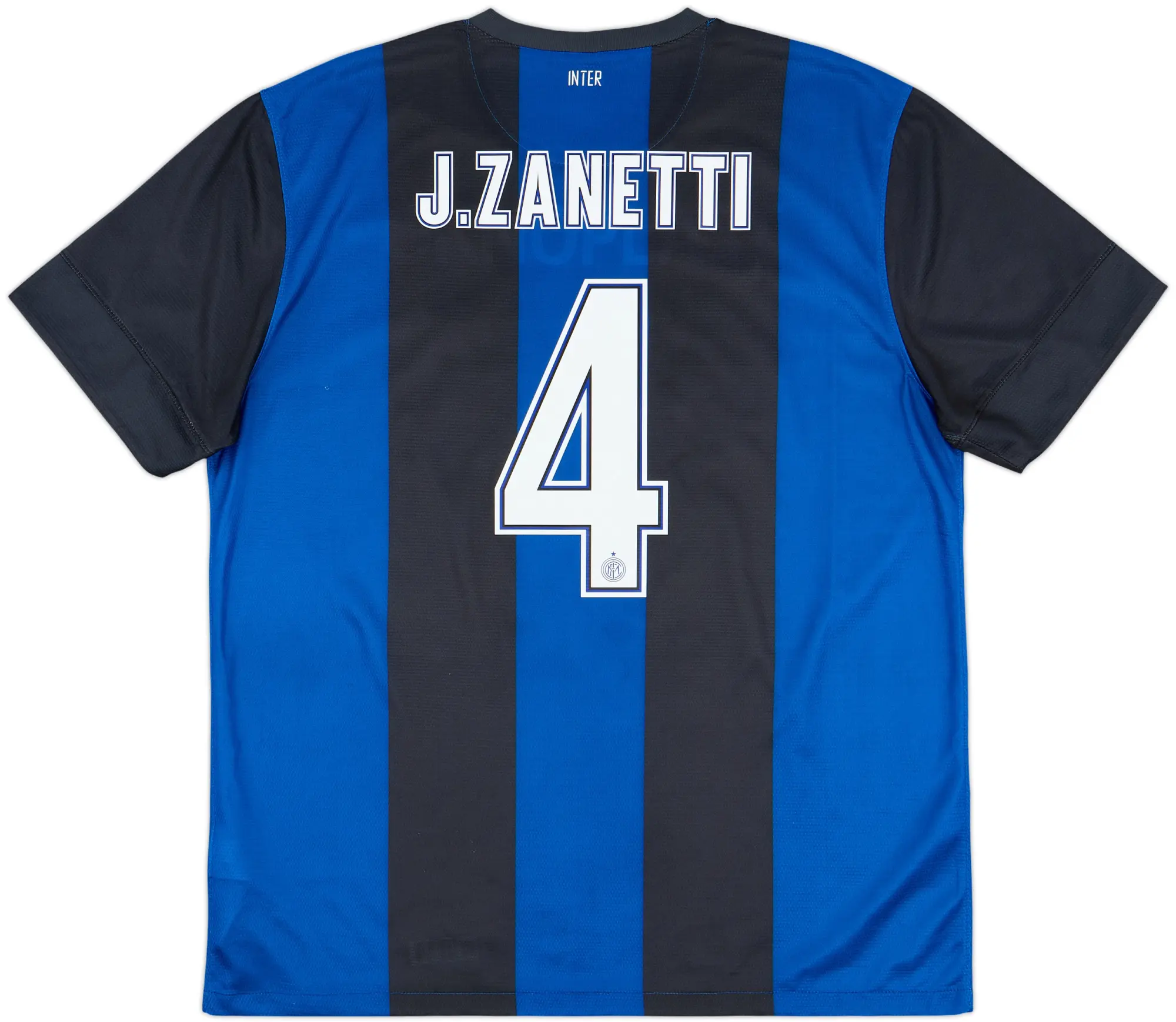 2012-13 Inter Milan Home Shirt J. Zanetti #4 - 7/10 - (XL)