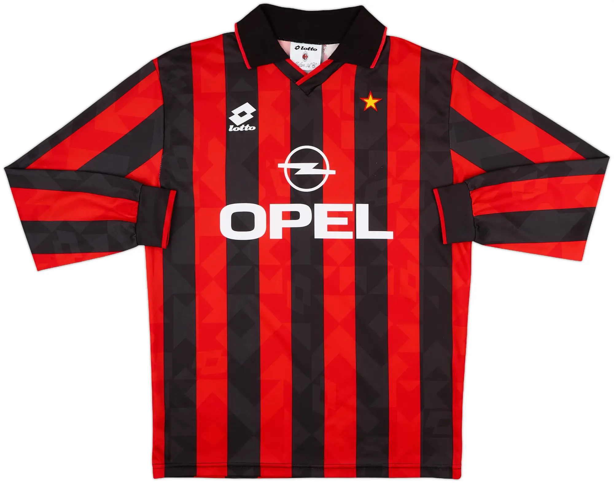 1993-94 AC Milan Home L/S Shirt - 8/10 - (XL)