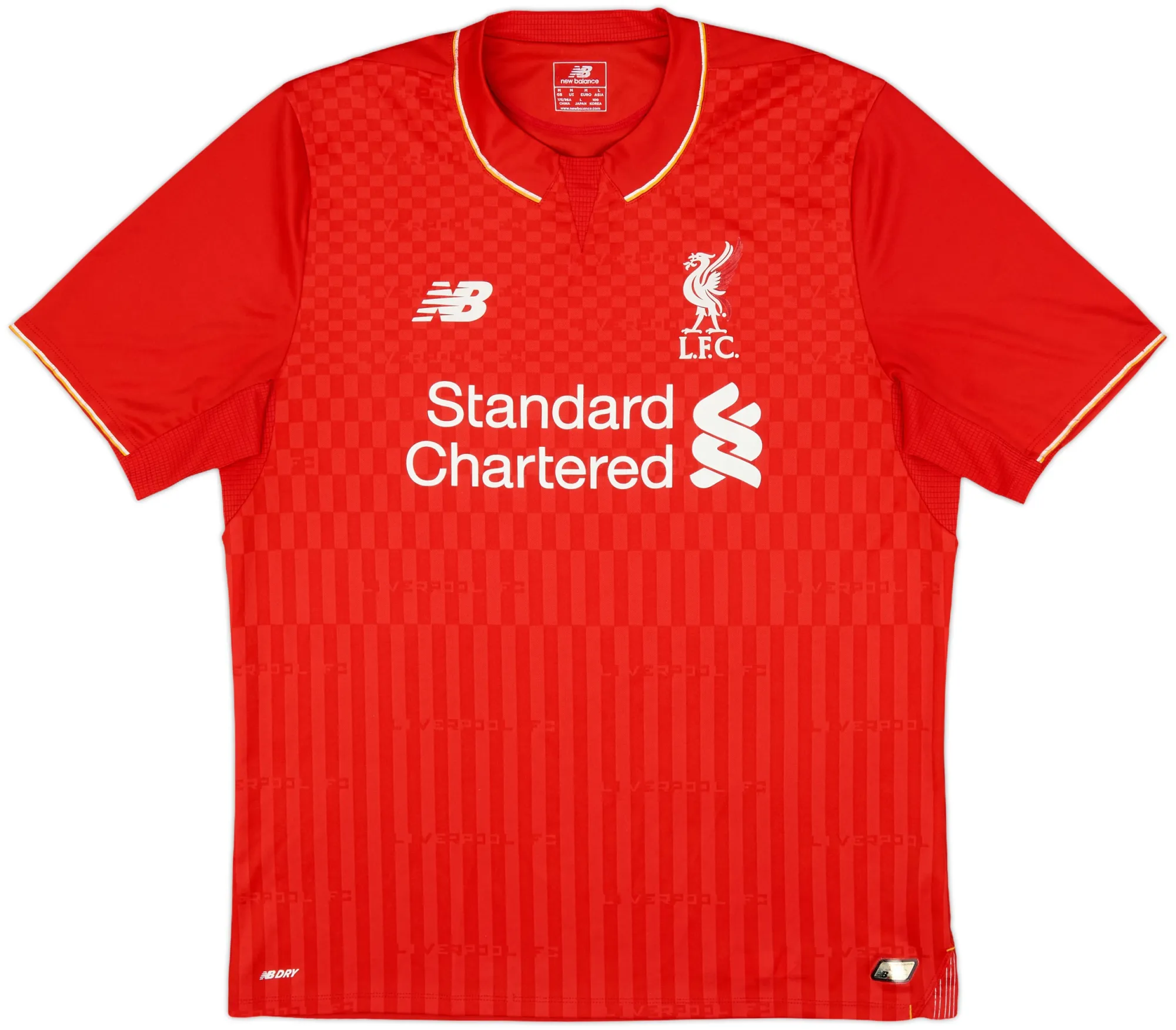 NewBalance Liverpool Mens SS Home Shirt 2015/16