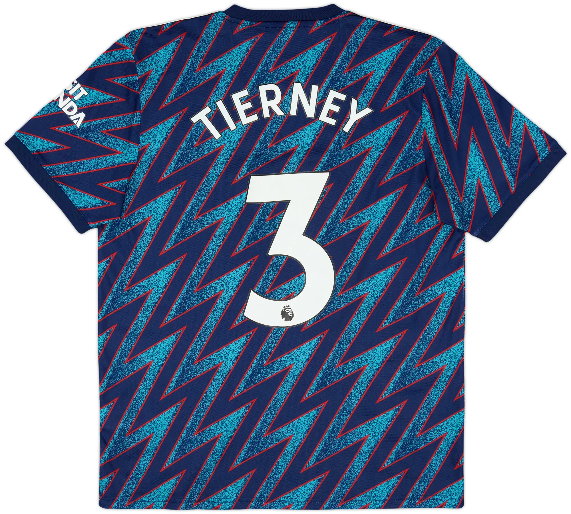 2021-22 Arsenal Third Shirt Tierney #3 - 8/10 - (M)