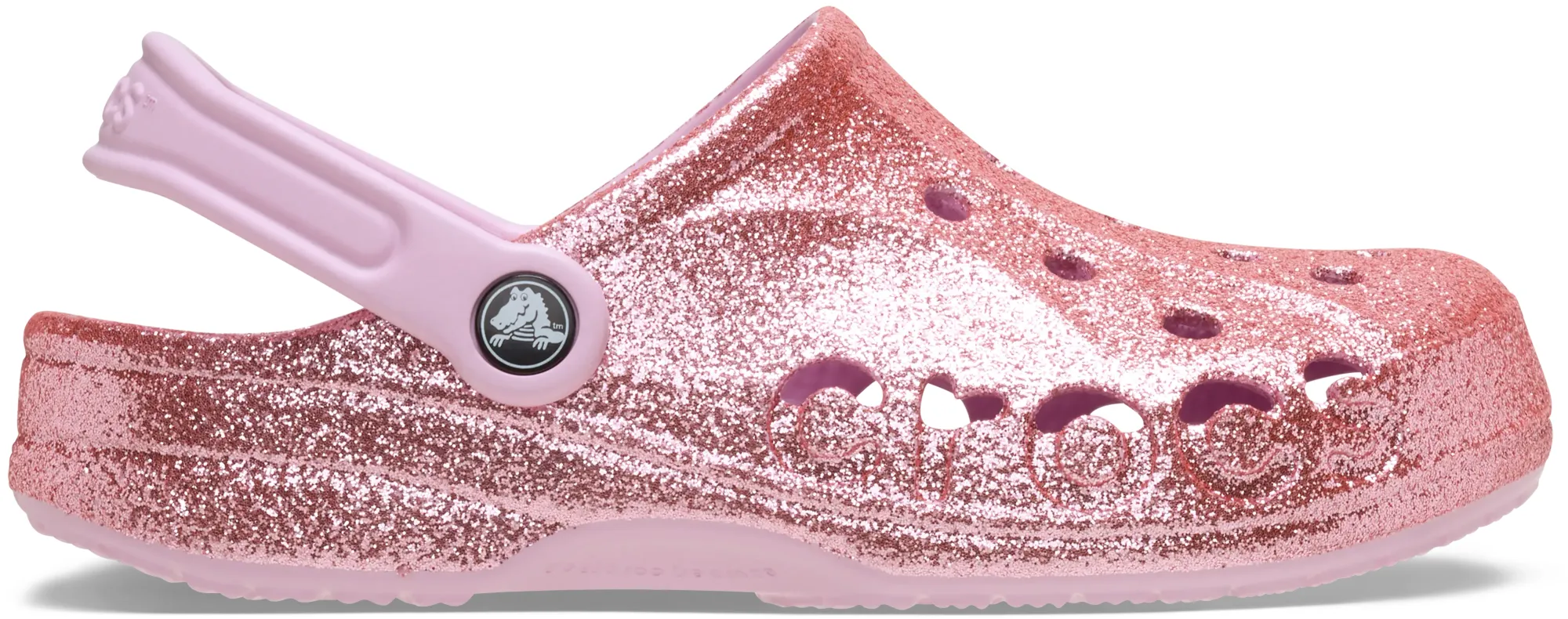 Crocs | Unisex | Baya Glitter | Clogs | Ballerina Pink | W4/M3