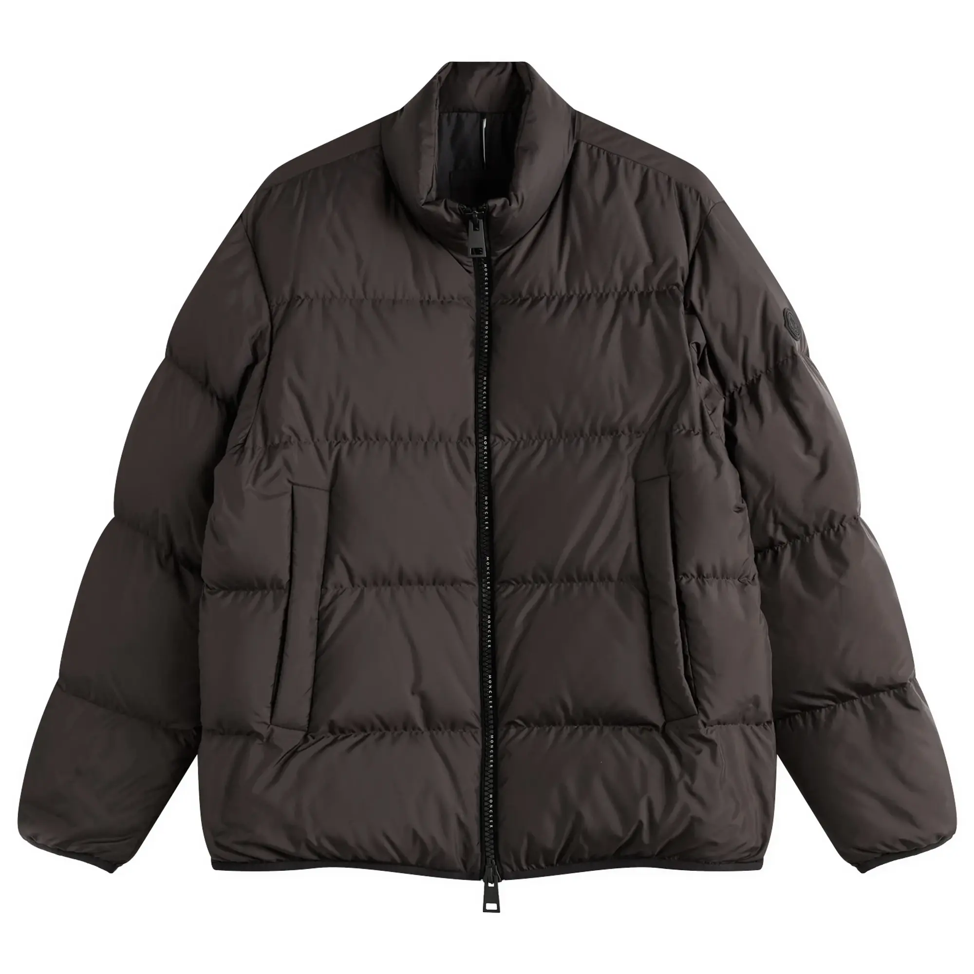Moncler Men's Erterle Jacket Recycled Padded Coat Brown