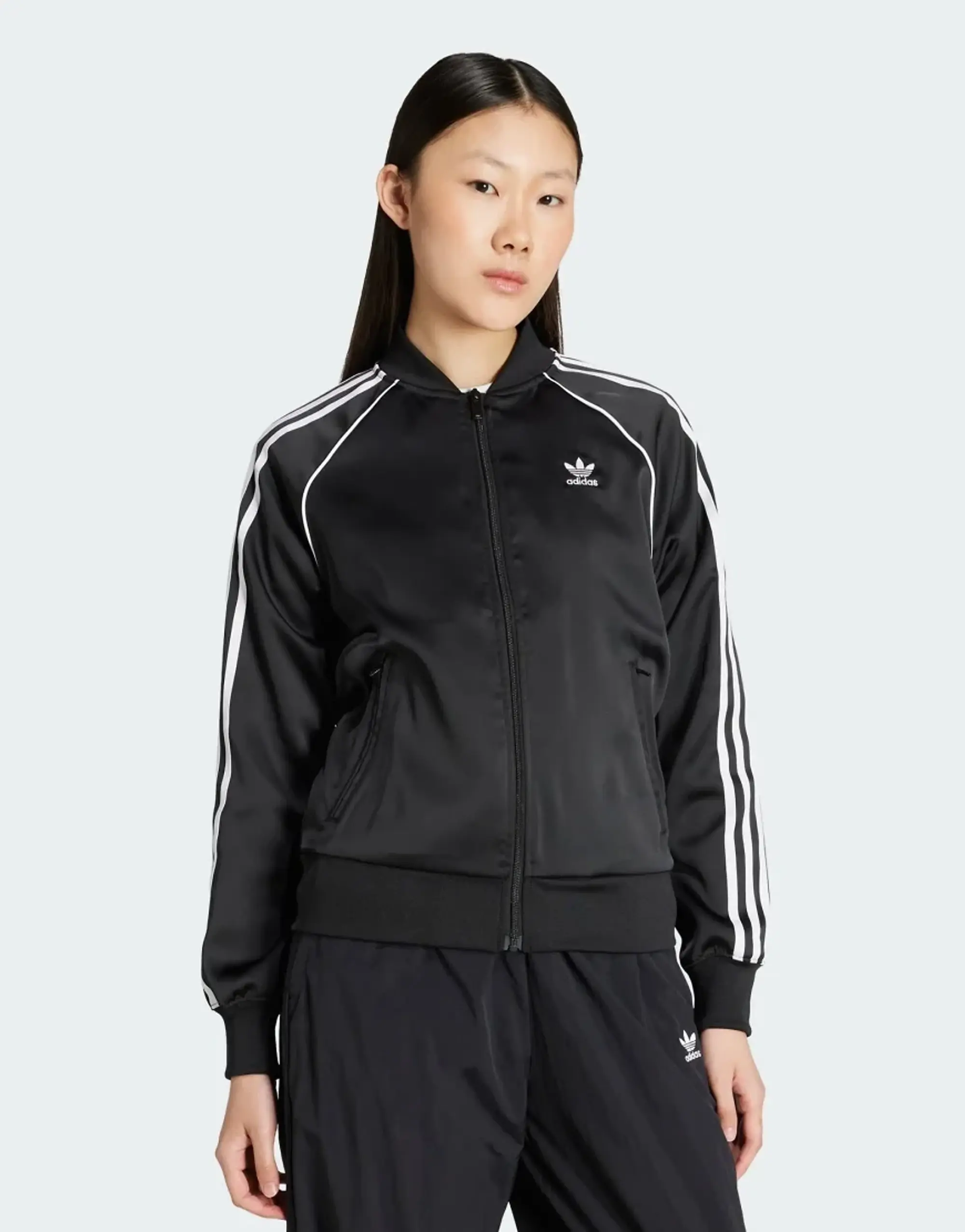 Adidas Originals Sst Adicolor Satin Tracksuit Jacket
