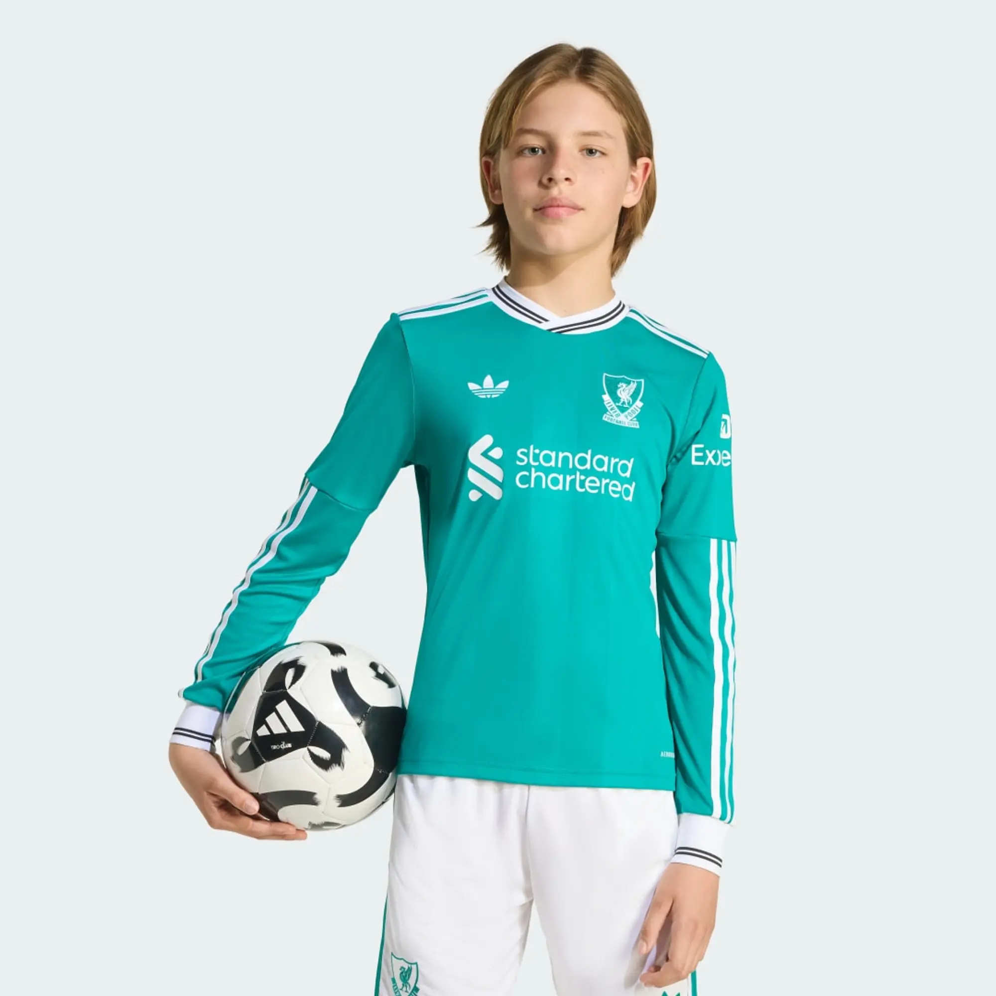 Liverpool adidas Third Shirt 2025-26 - Kids - Long Sleeve