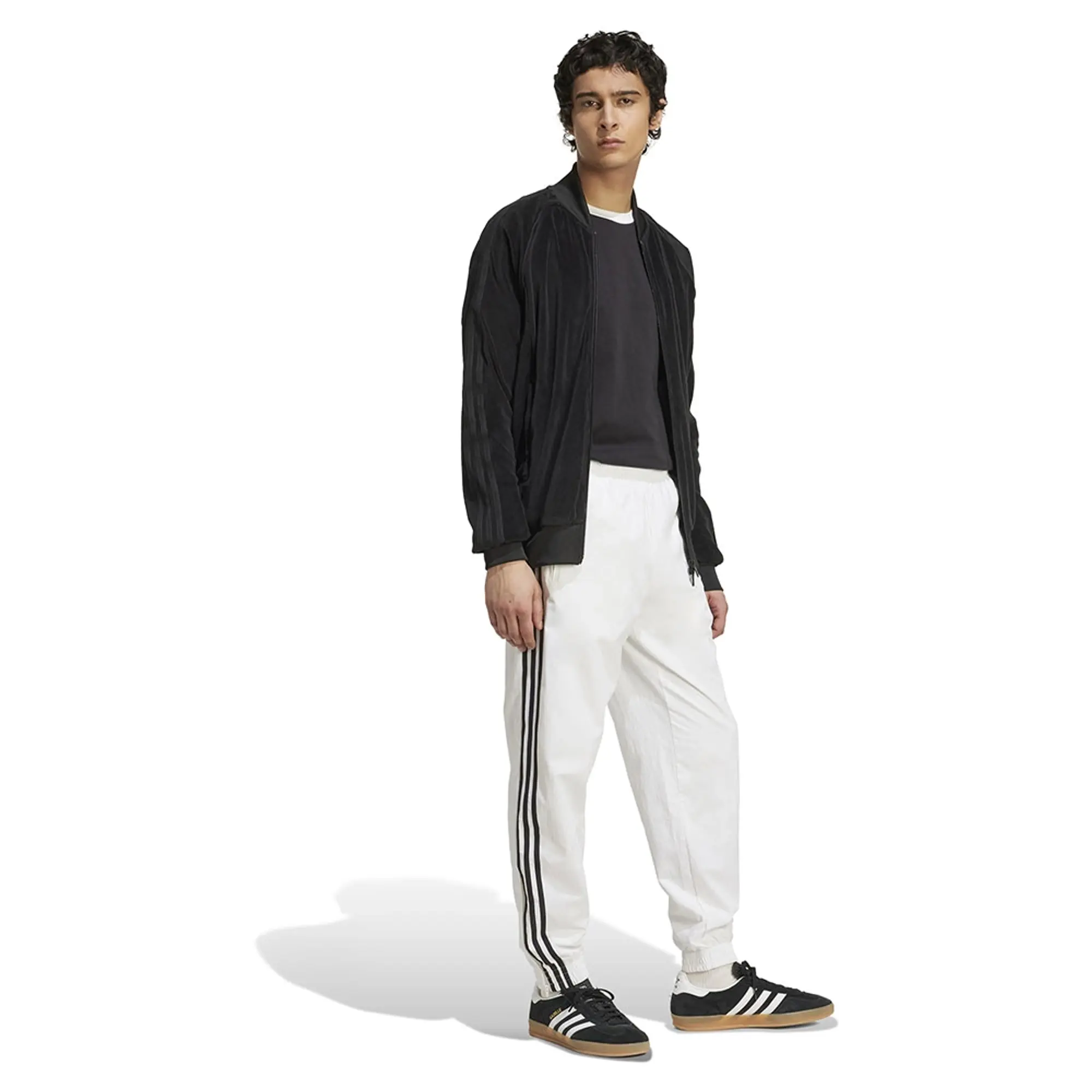 Adidas Originals Sst Adicolor Velour Tracksuit Jacket