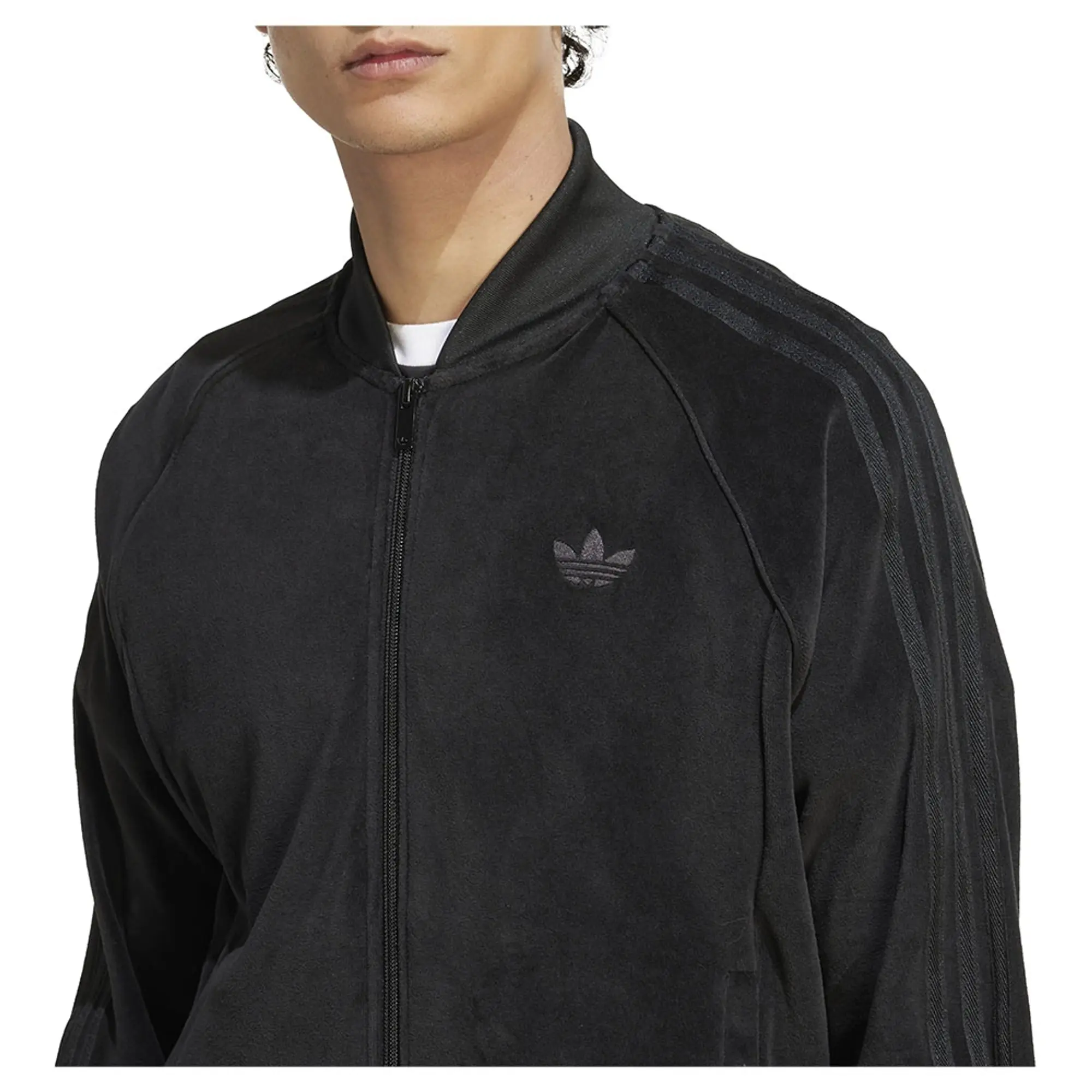 Adidas Originals Sst Adicolor Velour Tracksuit Jacket