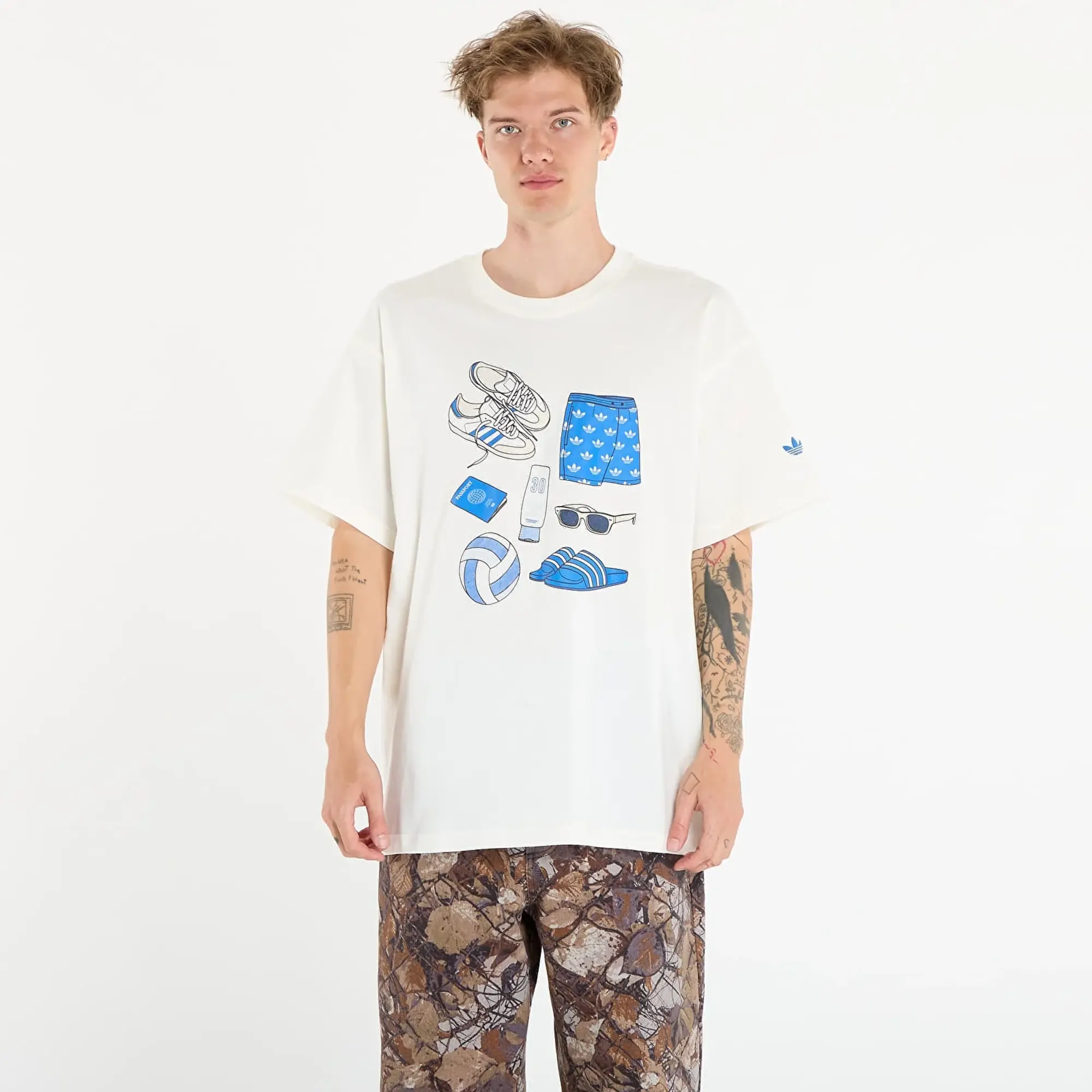 T-Shirt Adidas Stuff Tee Off White Xl