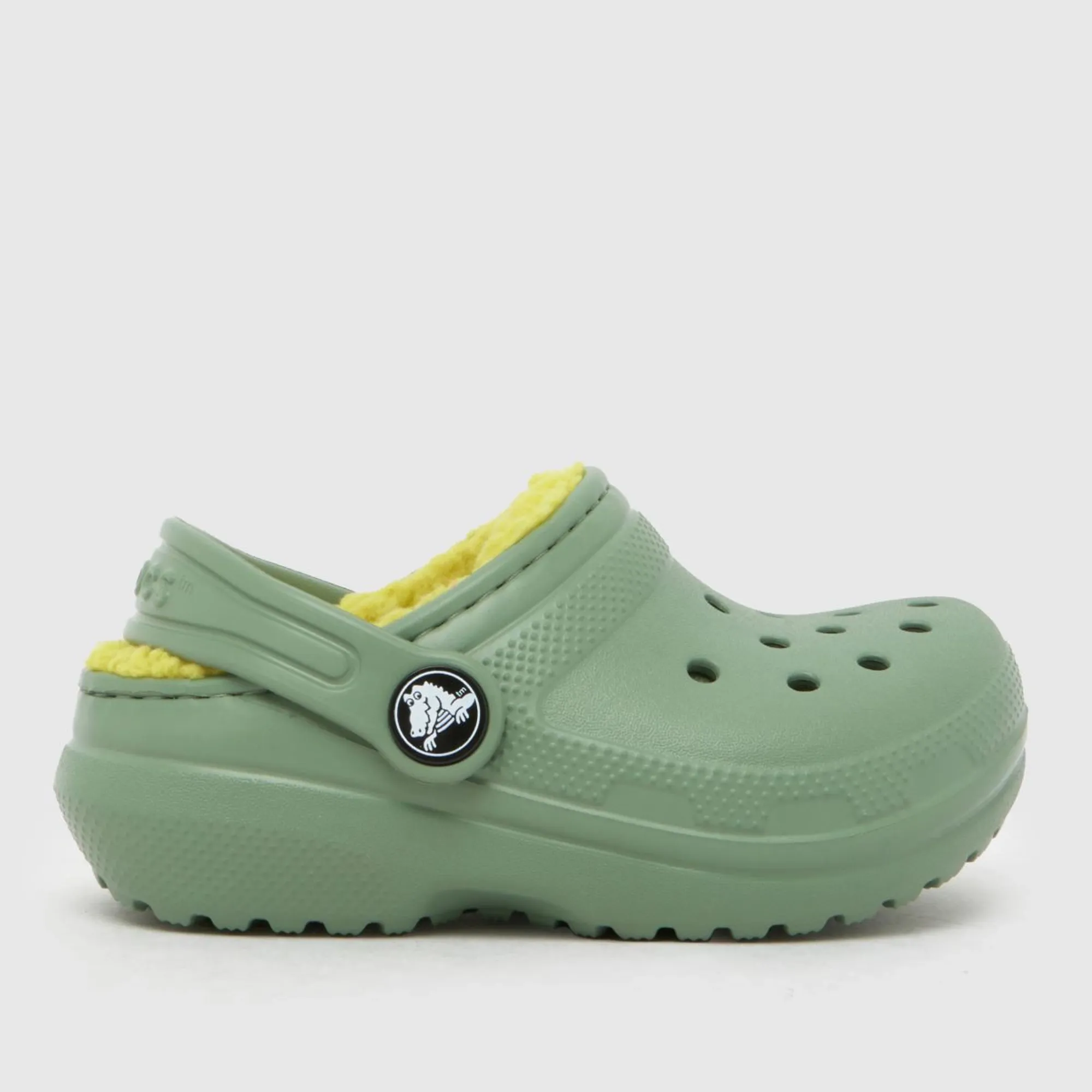 Crocs | Kids | Toddler Classic Lined | Clogs | Moss | C4