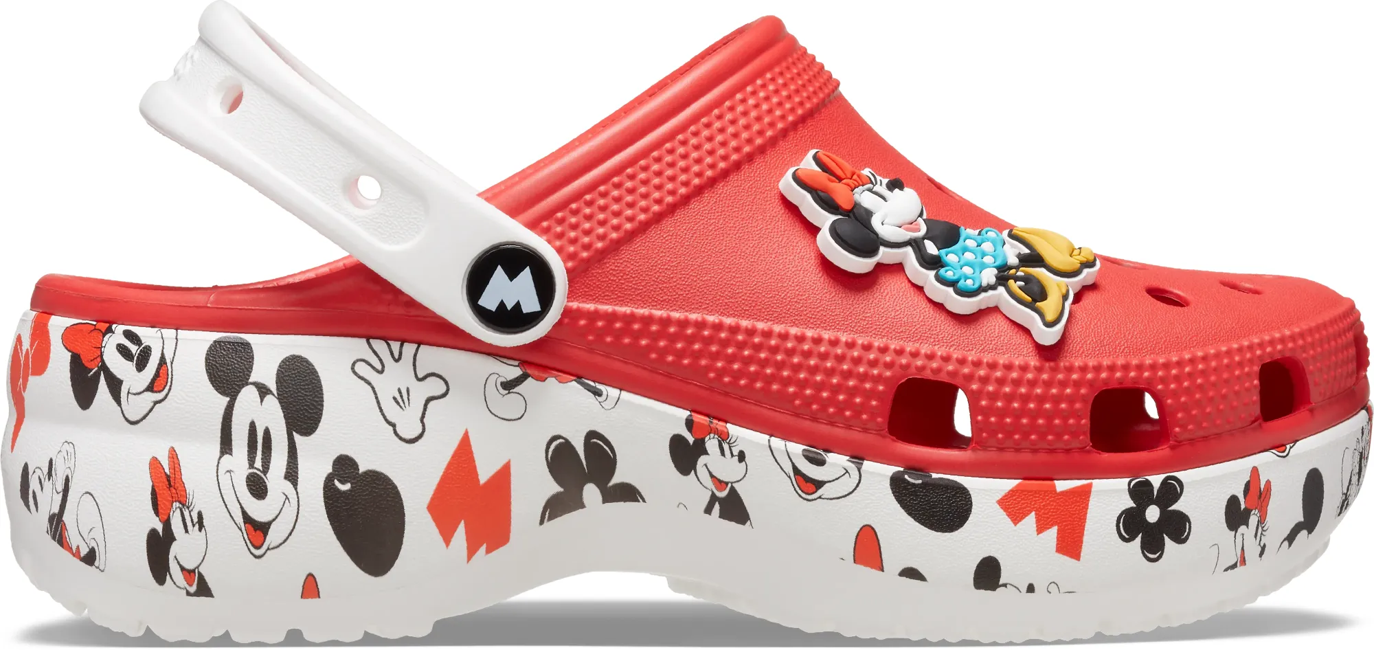 Crocs | Women | Mickey Platform | Clogs | Flame | 3